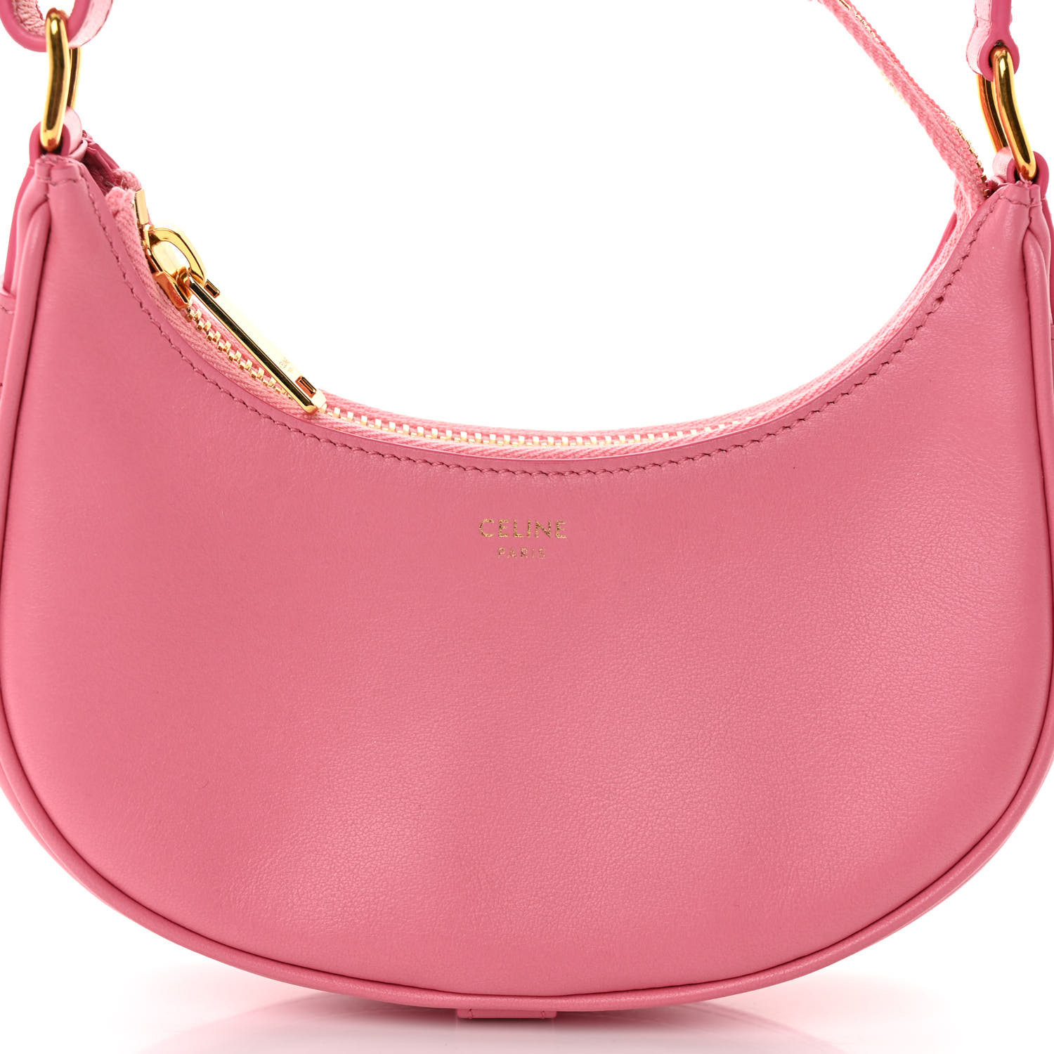 CELINE Smooth Calfskin Mini Ava Shoulder Bag Pink 1447934