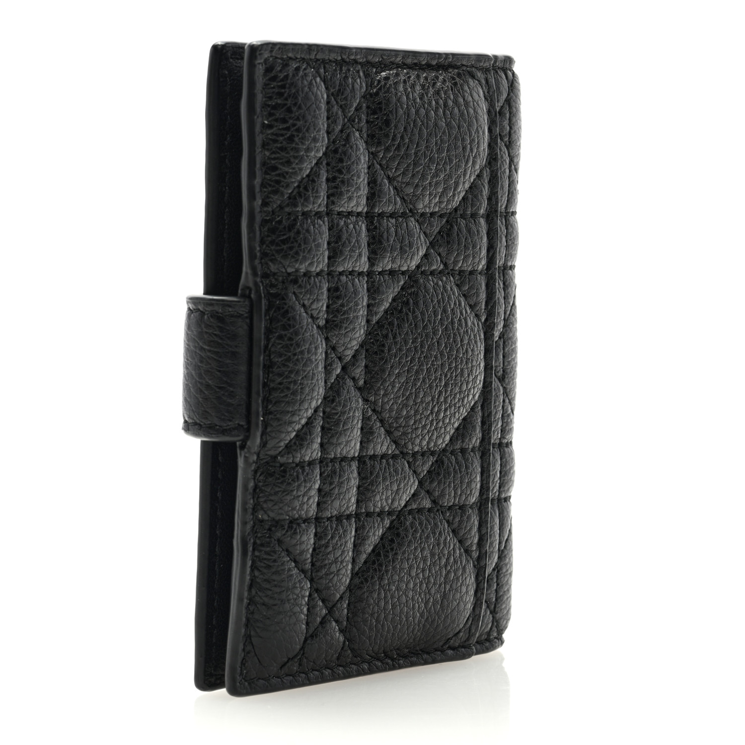 ◆Dior◆ Dior Caro Dandelion カードホルダー ブラック CHRISTIAN DIOR Supple Calfskin Cannage Caro Dandelion Card