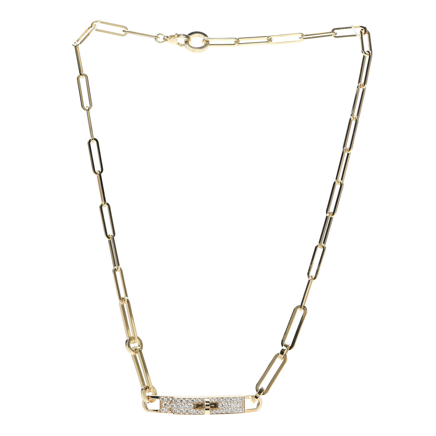アクセサリー HERMES Sellier Gold Necklace vintage HERMES Sellier Gold Necklace vintage