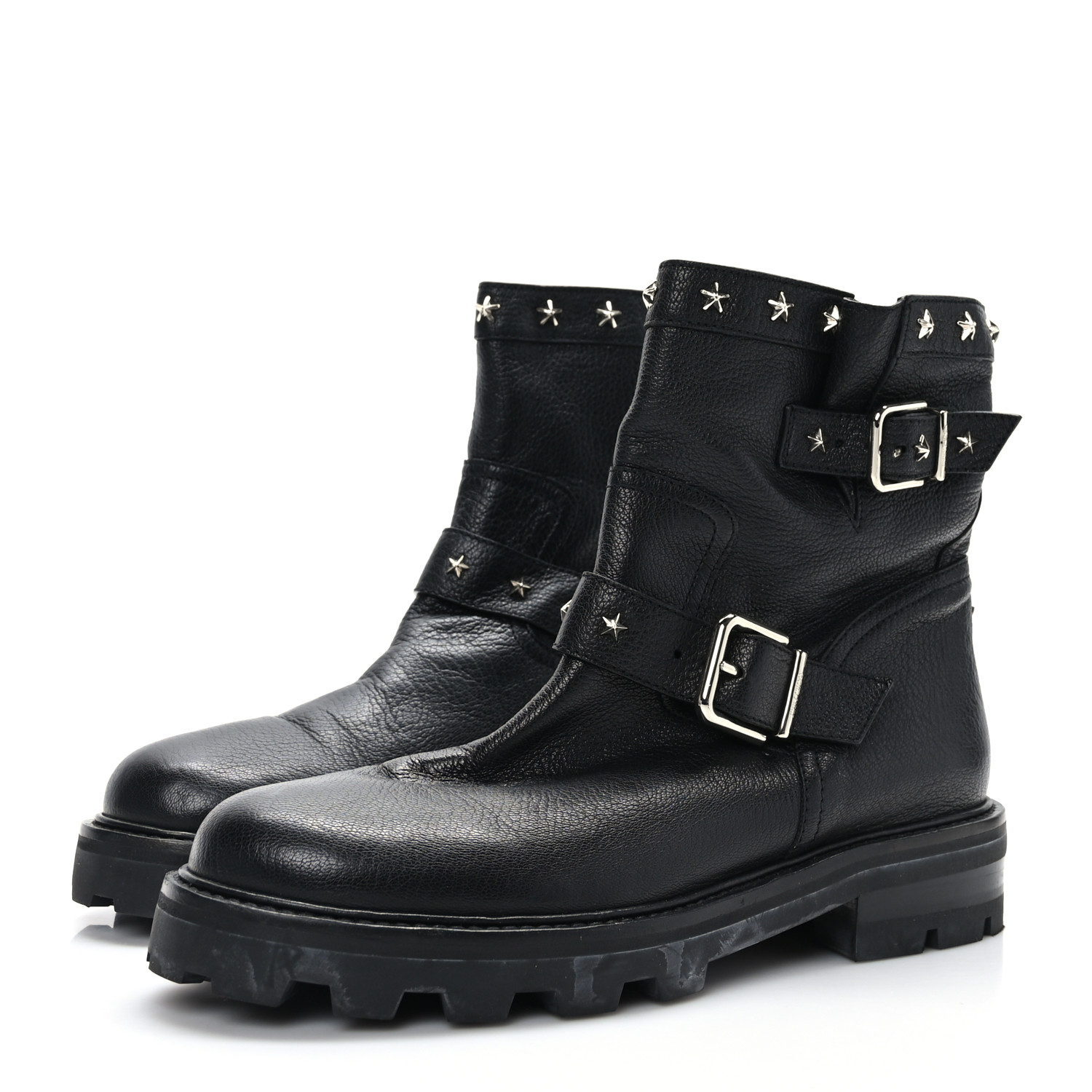 【良品】JIMMY CHOO 本革 40 BLACK〈参考価格136,400円〉 良品】JIMMY CHOO 本革 40 BLACK〈参考価格136,〉