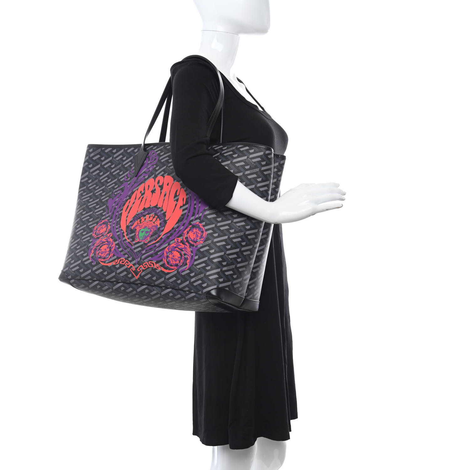 SALE!!【VERSACE】Cabas pop Medusa Canvas&Leather☆トート☆ Versace Cabas Pop Medusa tote bag | Eraldo.com FK