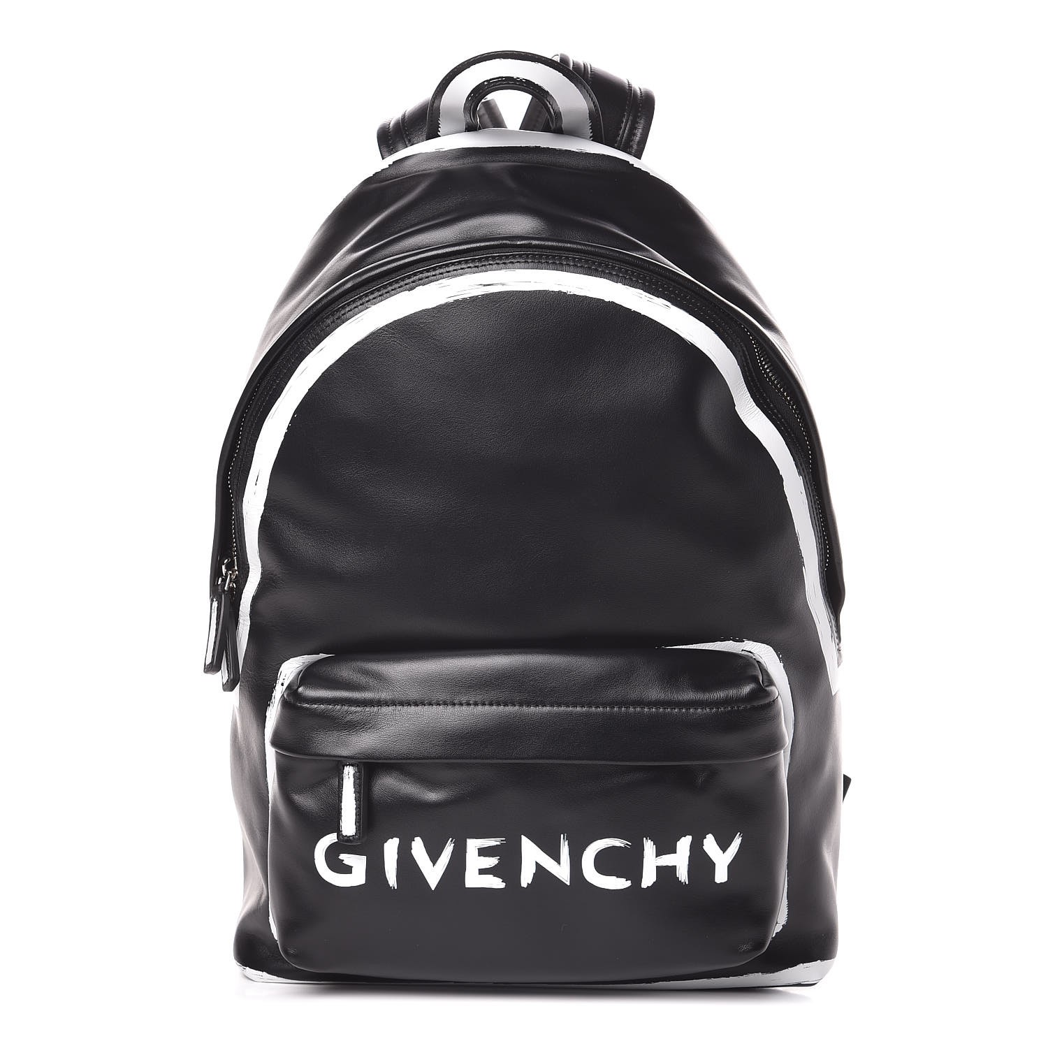 バッグ GIVENCHY LITE3 BACKPACK GIVENCHY Smooth Calfskin Graffiti Paint Logo Backpack Black