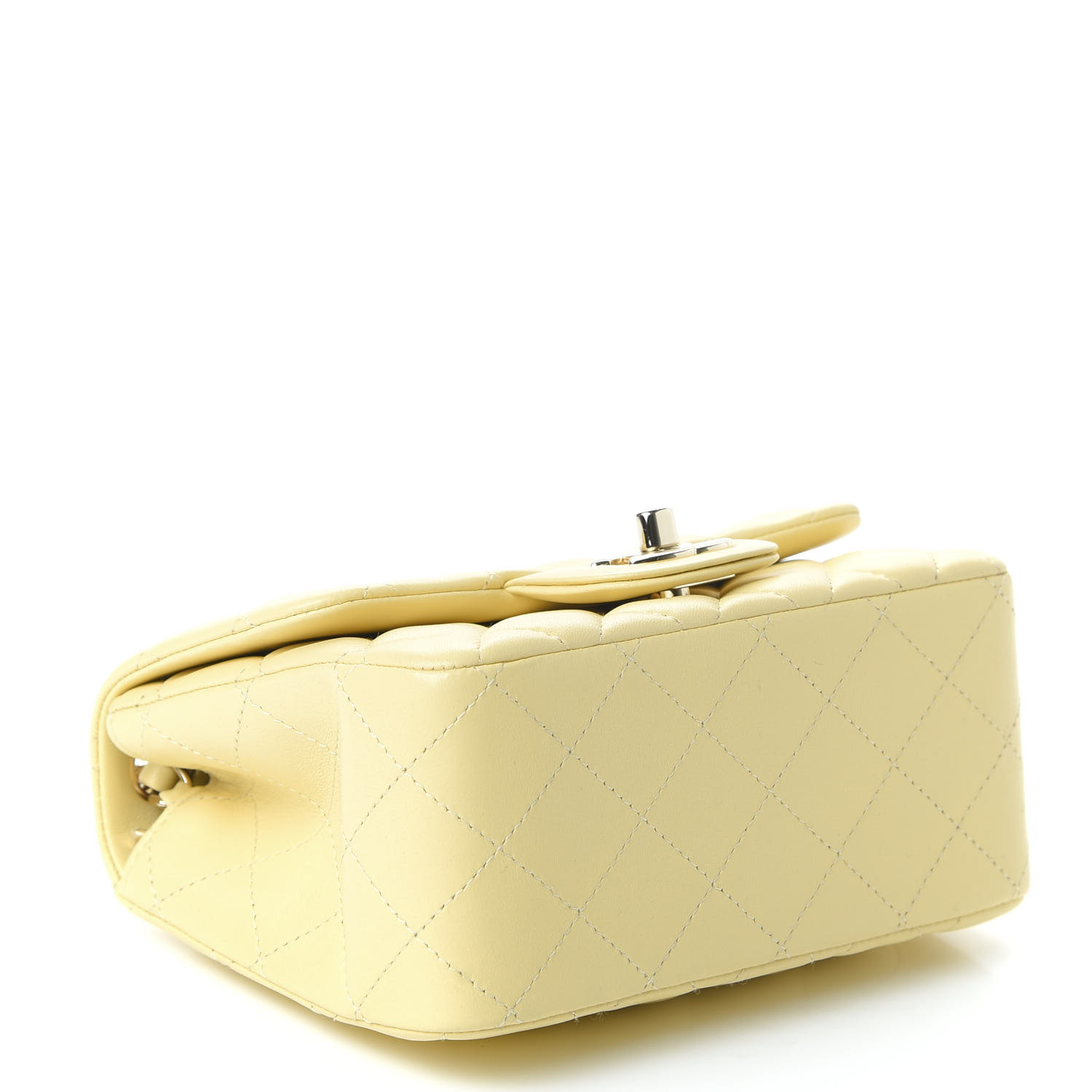 ◆EMIS◆ FUR SQUARE FLAP BAGYELLOW m1037_1348980 FUR SQUARE FLAP BAG-SKY BLUE - EMIS