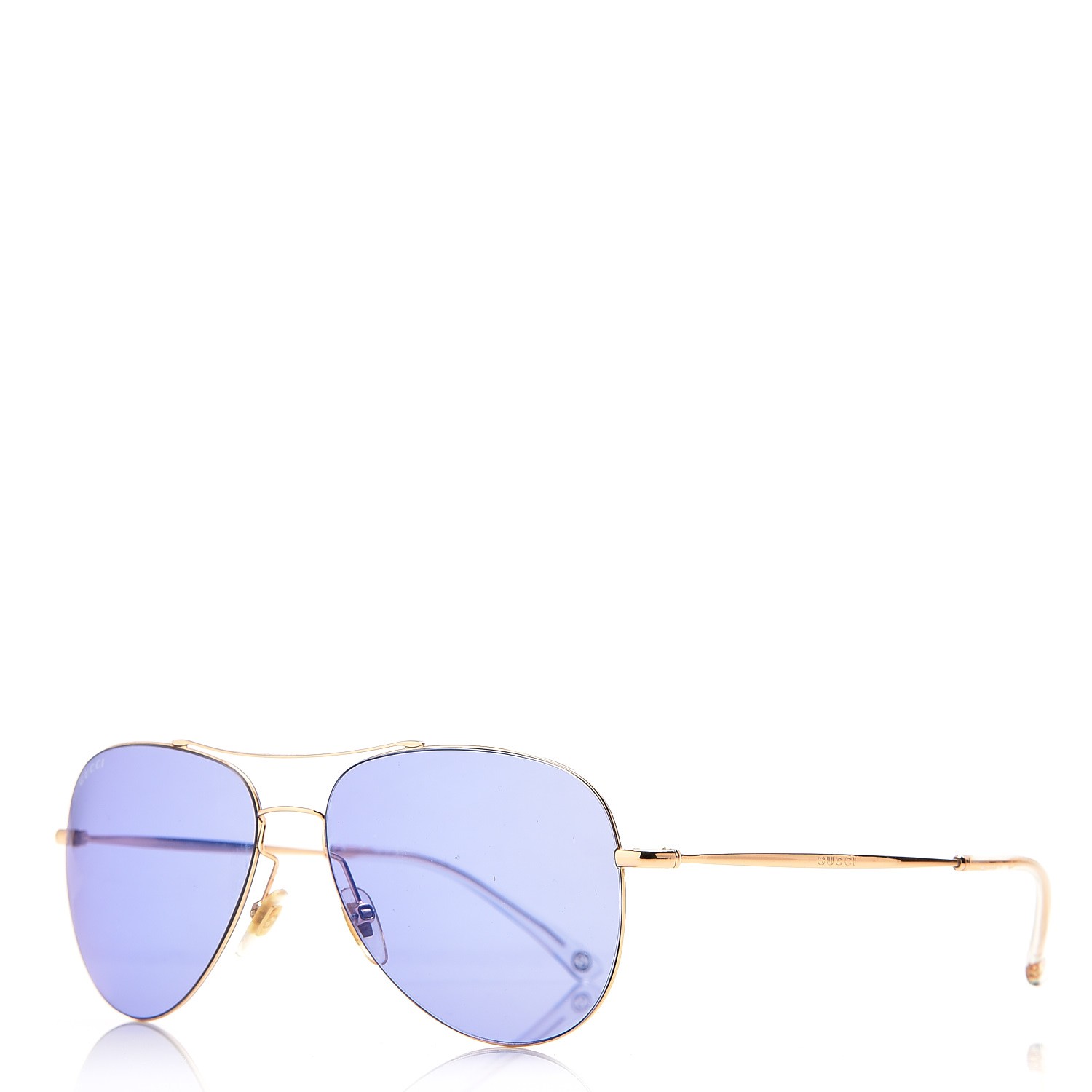 GUCCI Aviator Sunglasses 2245/S Blue 246691 | FASHIONPHILE