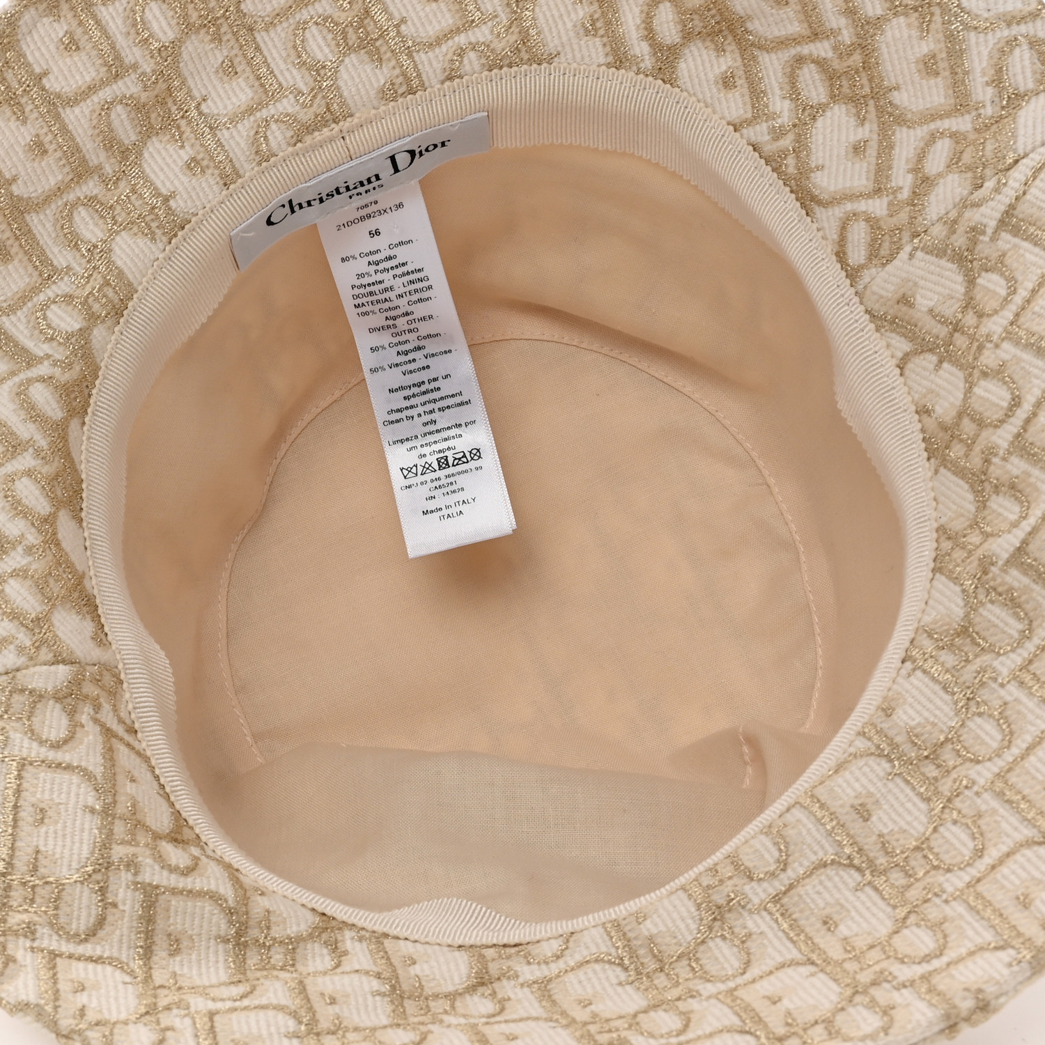 Christian Dior バケットハット56 中古・古着通販】Christian Dior (クリスチャン ディオール
