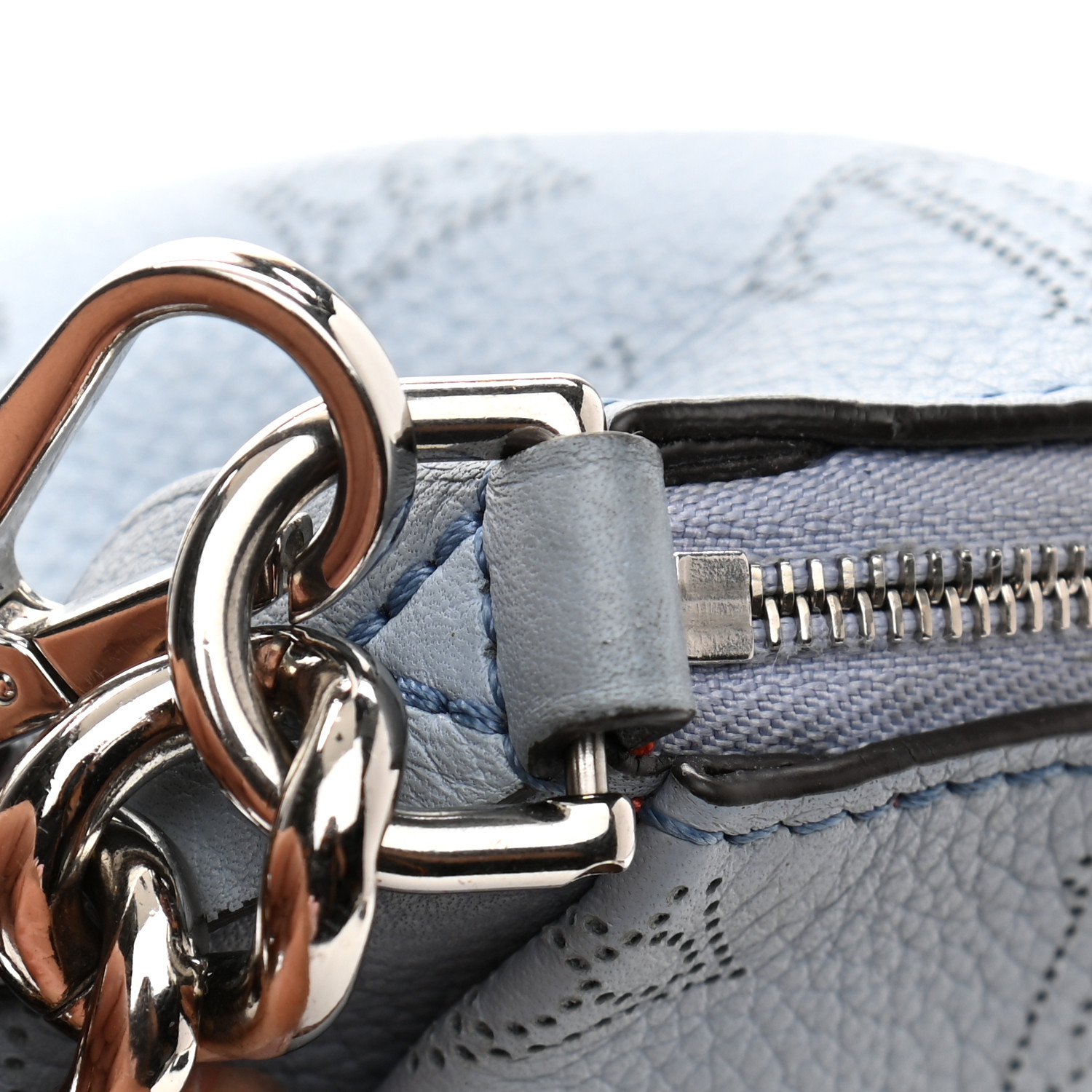 LOUIS VUITTON Mahina Babylone Chain BB Blue Horizon Pumpkin