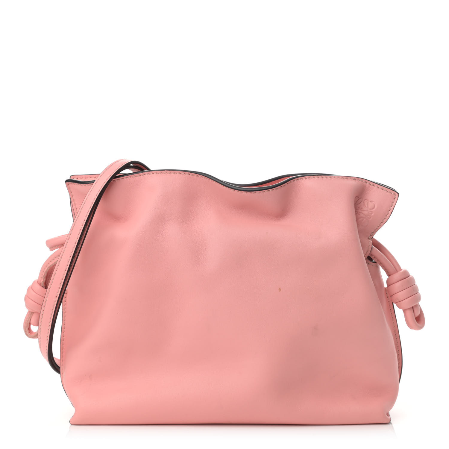 LOEWE Calfskin Mini Flamenco Knot Clutch Blossom 1089709