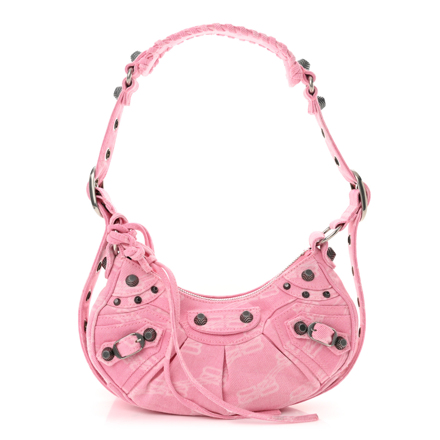 ショルダーバッグ・ポシェット BALENCIAGA Women Shoulder Bags 751523 1VG9Y5812 PINK BALENCIAGA Metallic Extra Supple Calfskin Crystal Crocodile