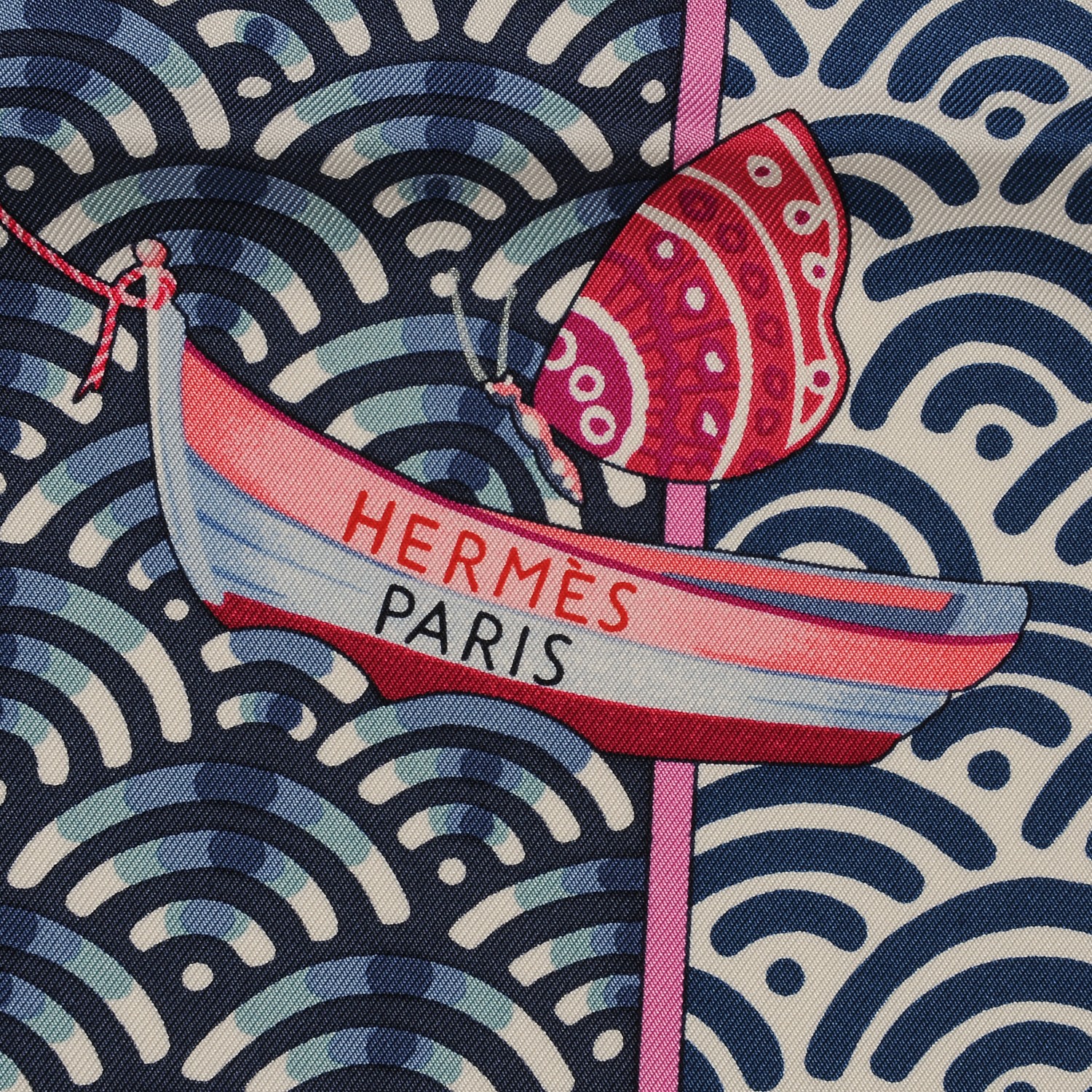 HERMÈS★カレ90 BATEAU FLEURI HERMES Silk Bateau Fleuri Scarf 90 205913 | FASHIONPHILE