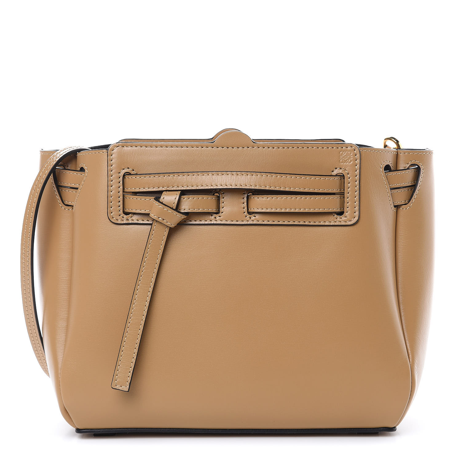 LOEWE Boxcalf Mini Lazo Tote Dune 447524 | FASHIONPHILE