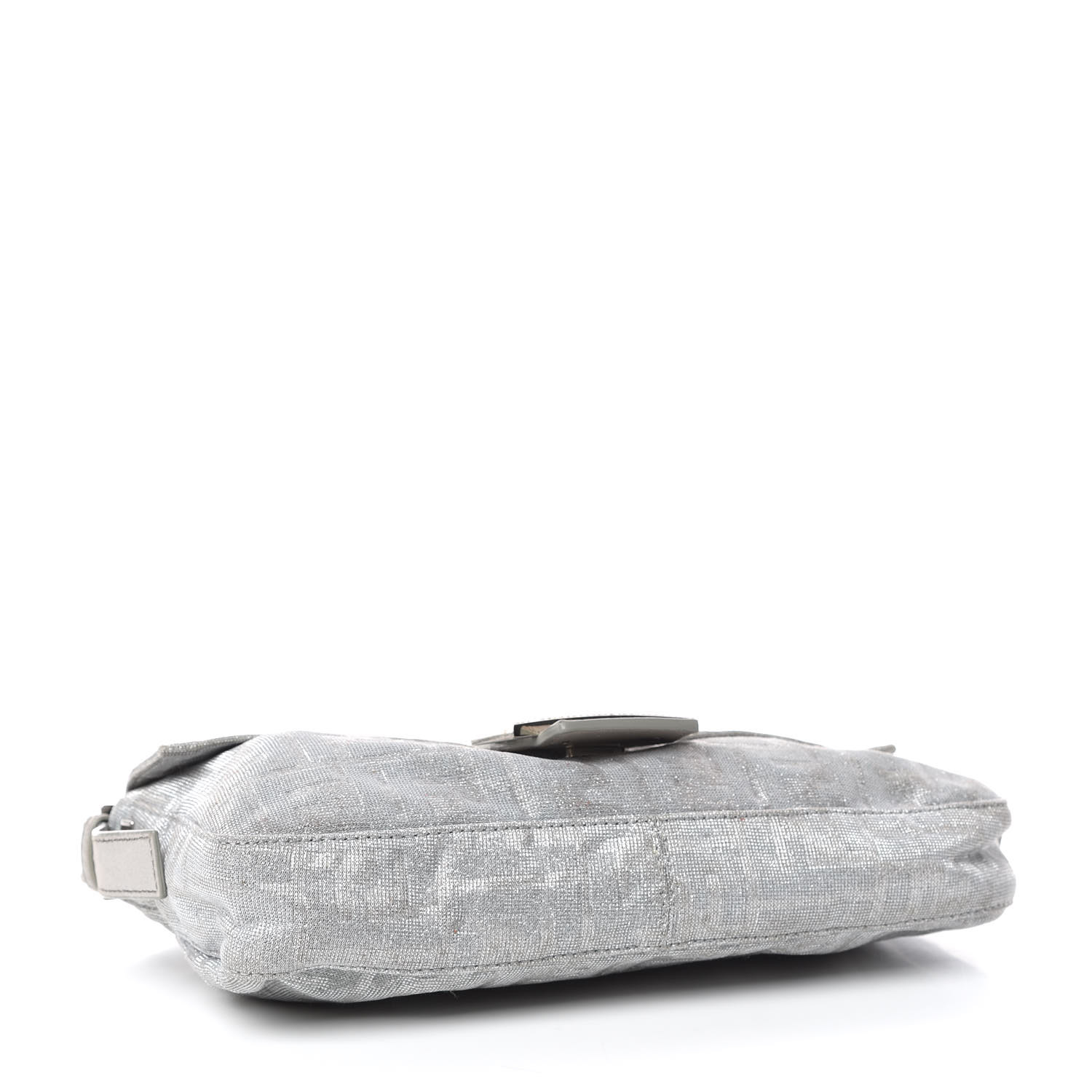 ゆき⭐︎ FENDI Metallic Lurex Zucca Baguette Silver 379298 | FASHIONPHILE