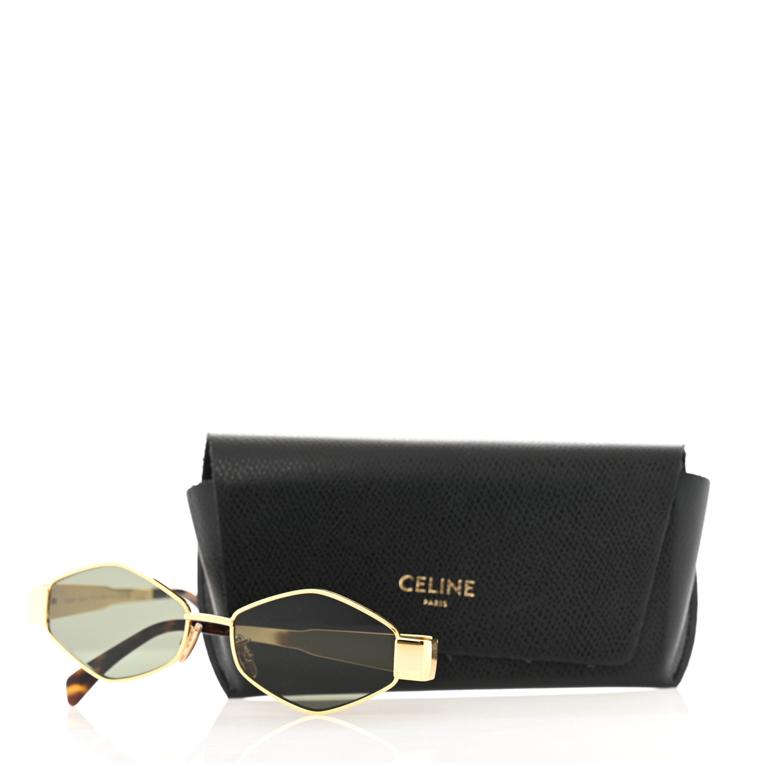 【送料&関税込】Celine l Triomphe Cl40254u - Gold Sungla Celine - Metal triomphe cl40254u - gold | Balardi