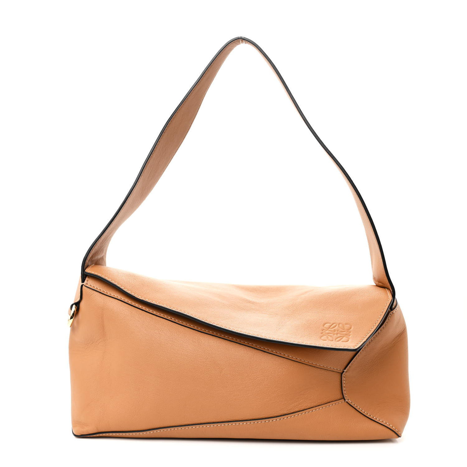 LOEWE Calfskin Puzzle Hobo Tan 1634537 | FASHIONPHILE