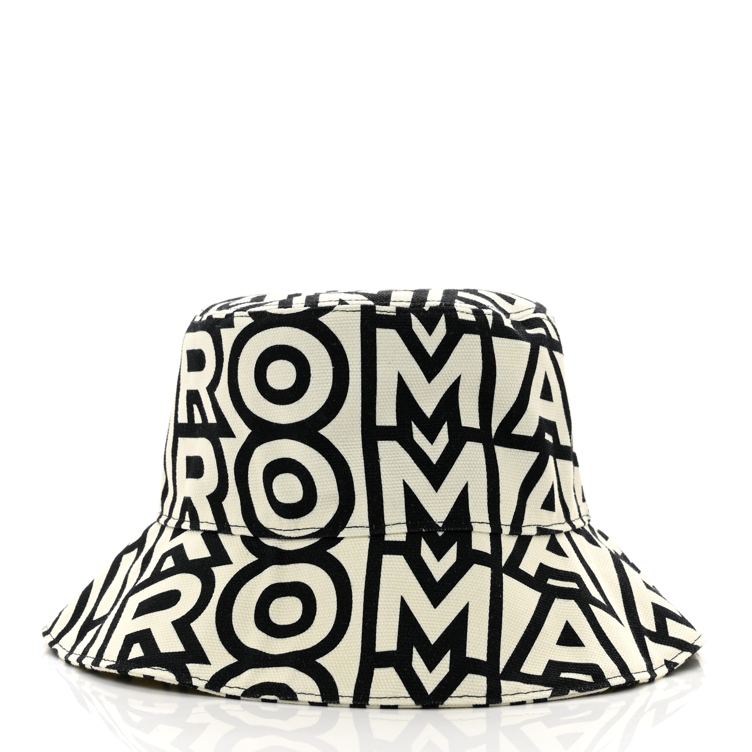 帽子 MARC JACOBS  MONOGRAM TEDDY BUCKET HAT Marc Jacobs monogram-pattern Bucket Hat | Black | FARFETCH