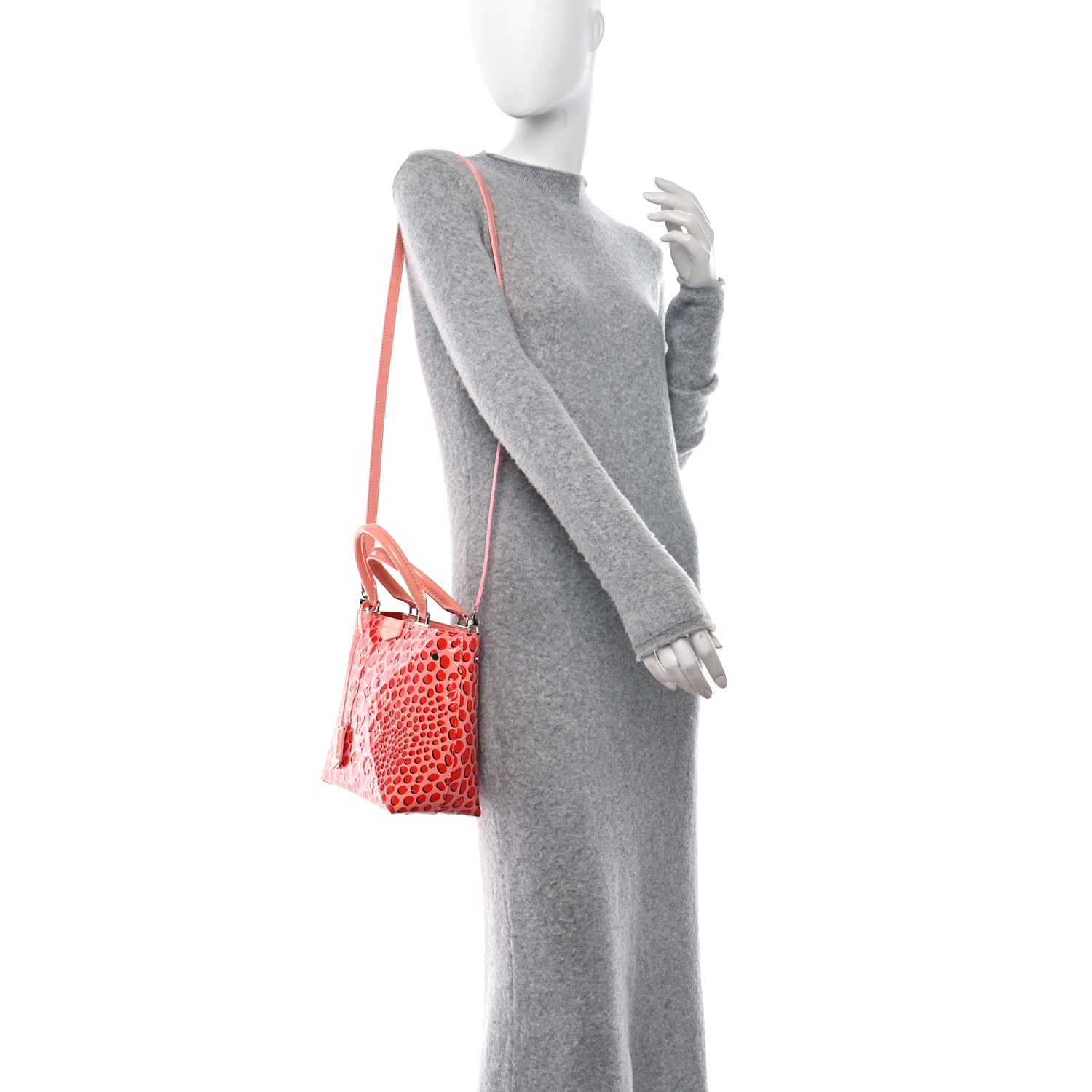 LOUIS VUITTON Vernis Jungle Dots Open Tote Sugar Pink Poppy