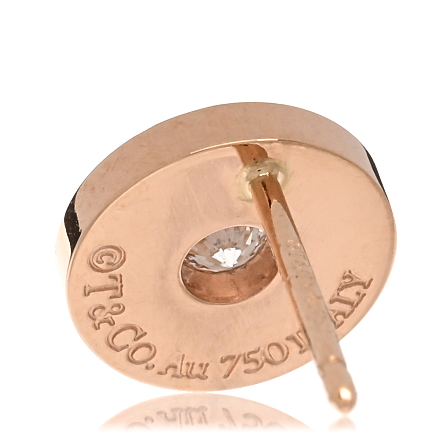 【Tiffany&Co】1837☆18k rose gold diamonds Circle ピアス TIFFANY 18K Rose Gold Diamond 1837 Circle Earrings 1463063