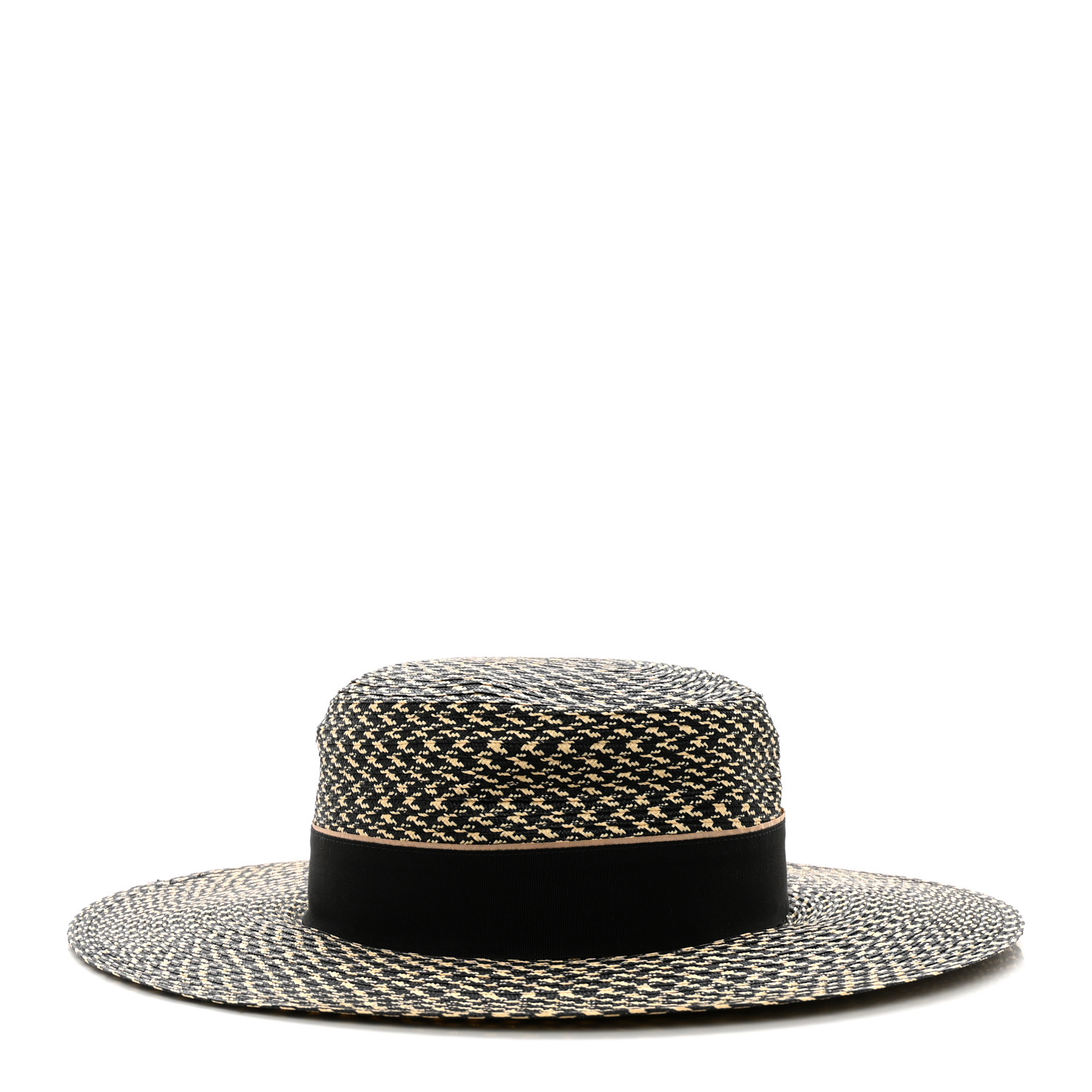 Christian Dior ブラック キャップ 57 CHRISTIAN DIOR Straw Diorodeo Large Brim Hat 57 Black