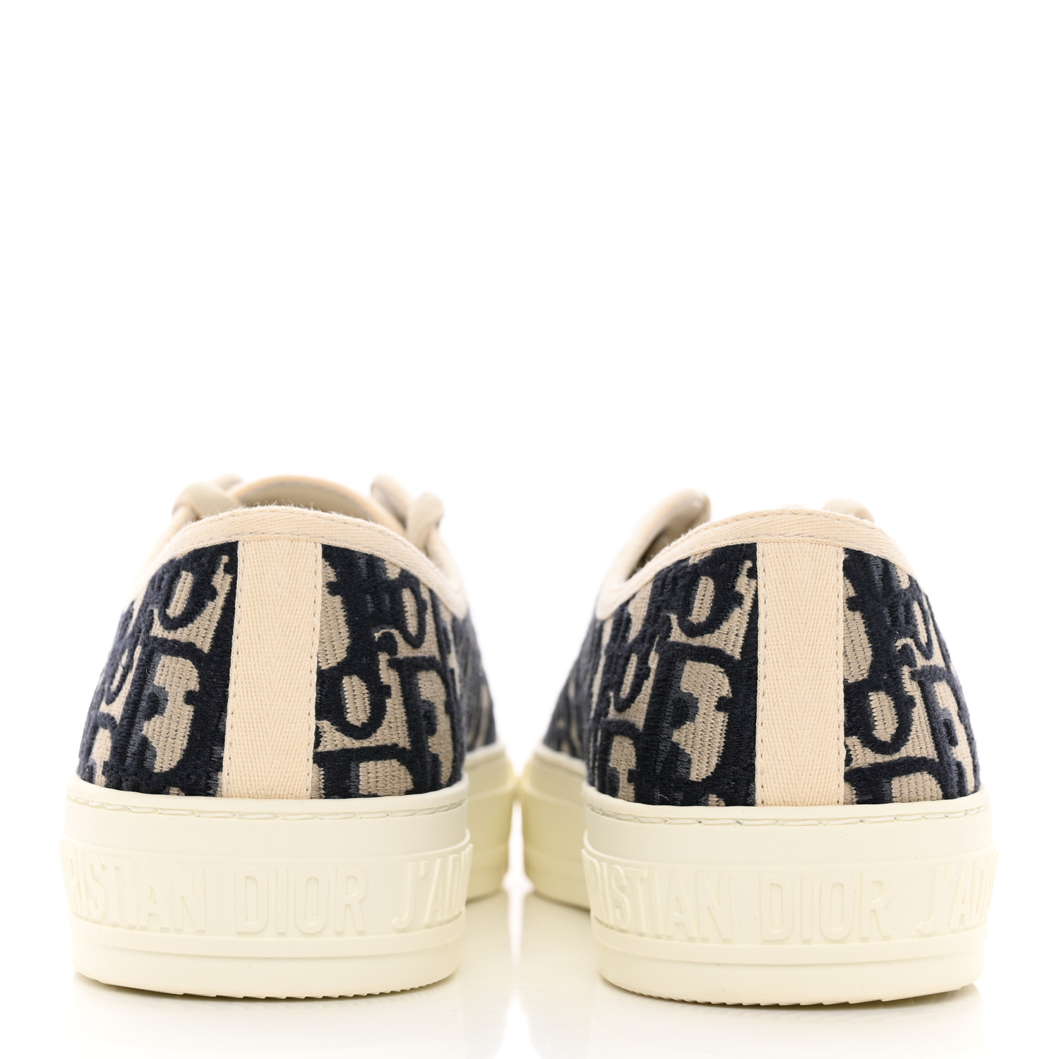 クリスチャンディオール　サイズ6.5 CHRISTIAN DIOR Canvas Oblique Walk'N'Dior Low Top Sneakers