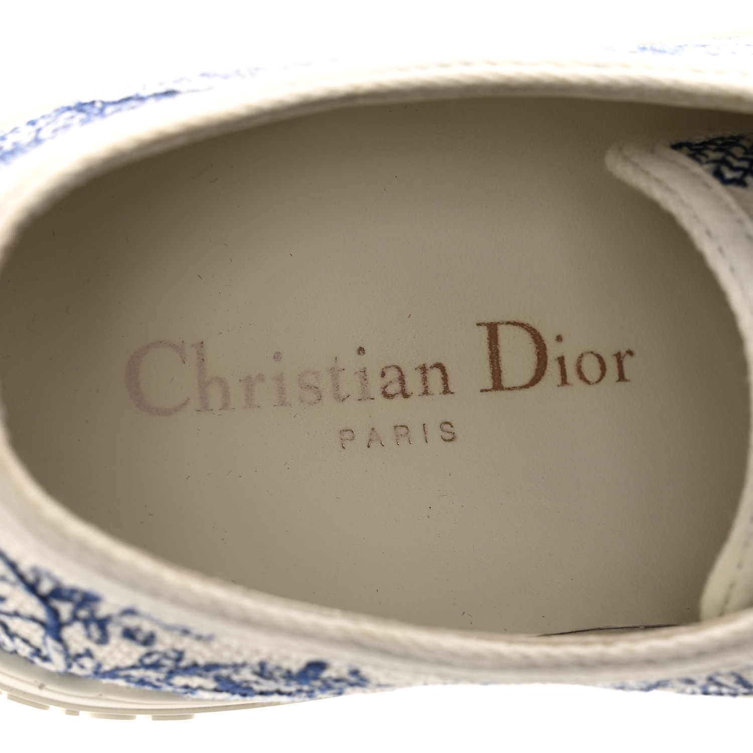 CHRISTIAN DIOR Canvas Toile De Jouy Embroidered Womens Walk
