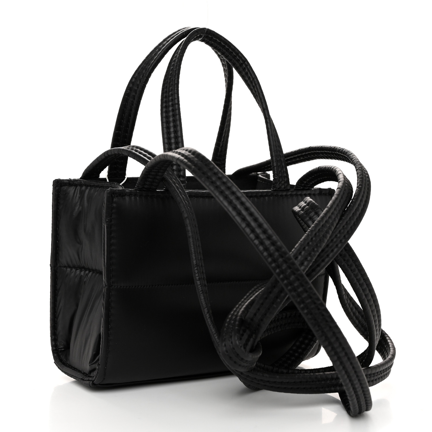 大人気★Telfar Shopping Bag Small Puff Black ナイロン製 TELFAR Nylon Small Puff Shopping Bag Black 1547990
