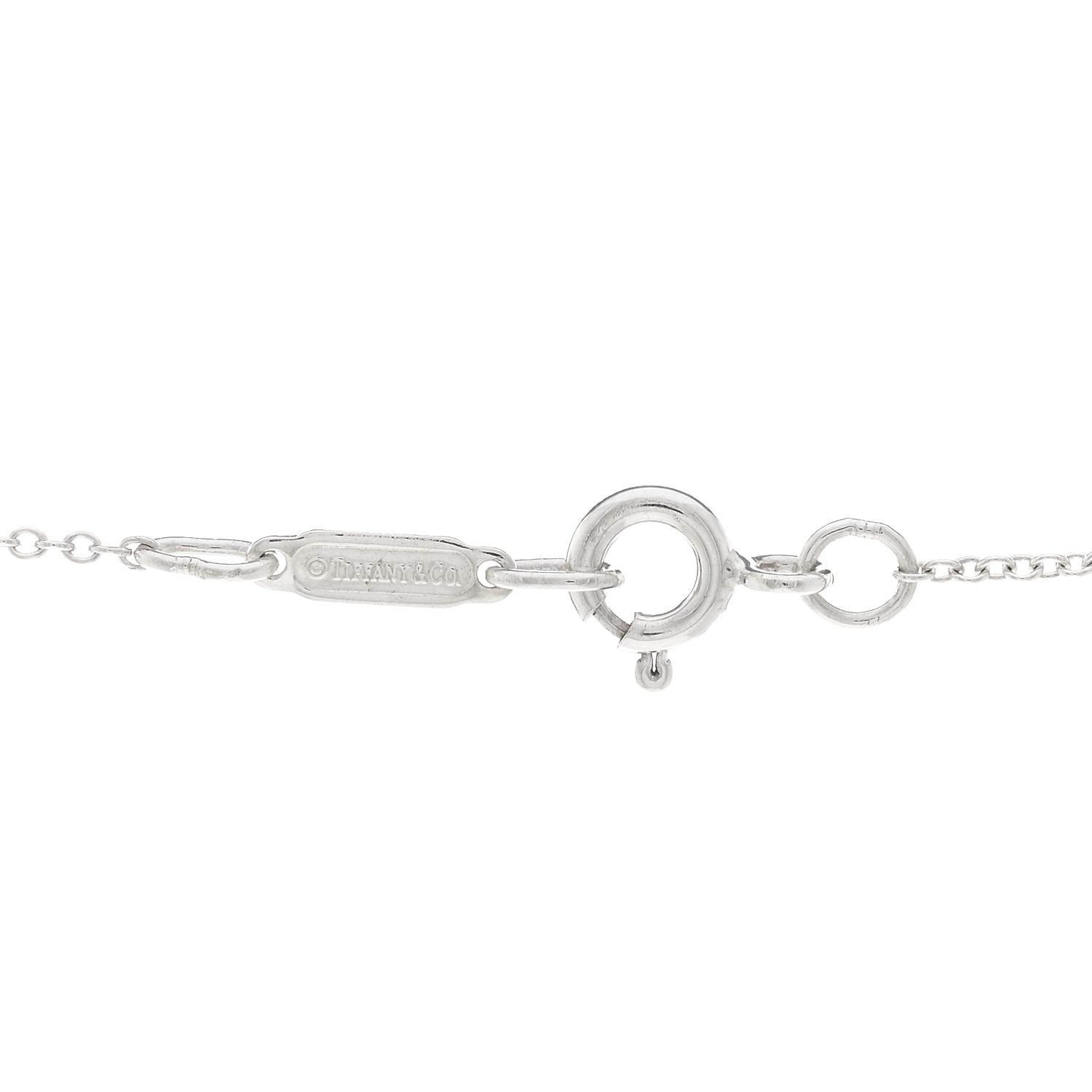 TIFFANY Sterling Silver HardWear Link Pendant Necklace