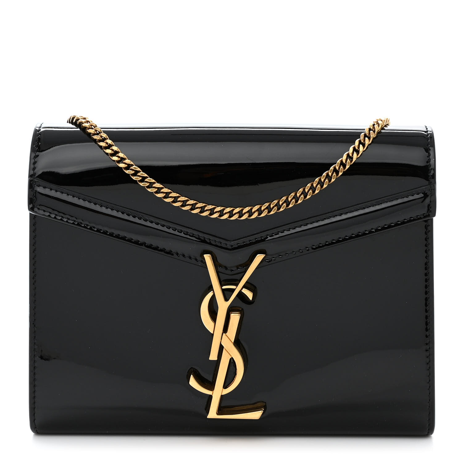 ★関税込★SAINT LAURENT★MONOGRAM CHAIN WALLET★ NEW! $1,790~ SAINT LAURENT Monogram Quilted Black Leather
