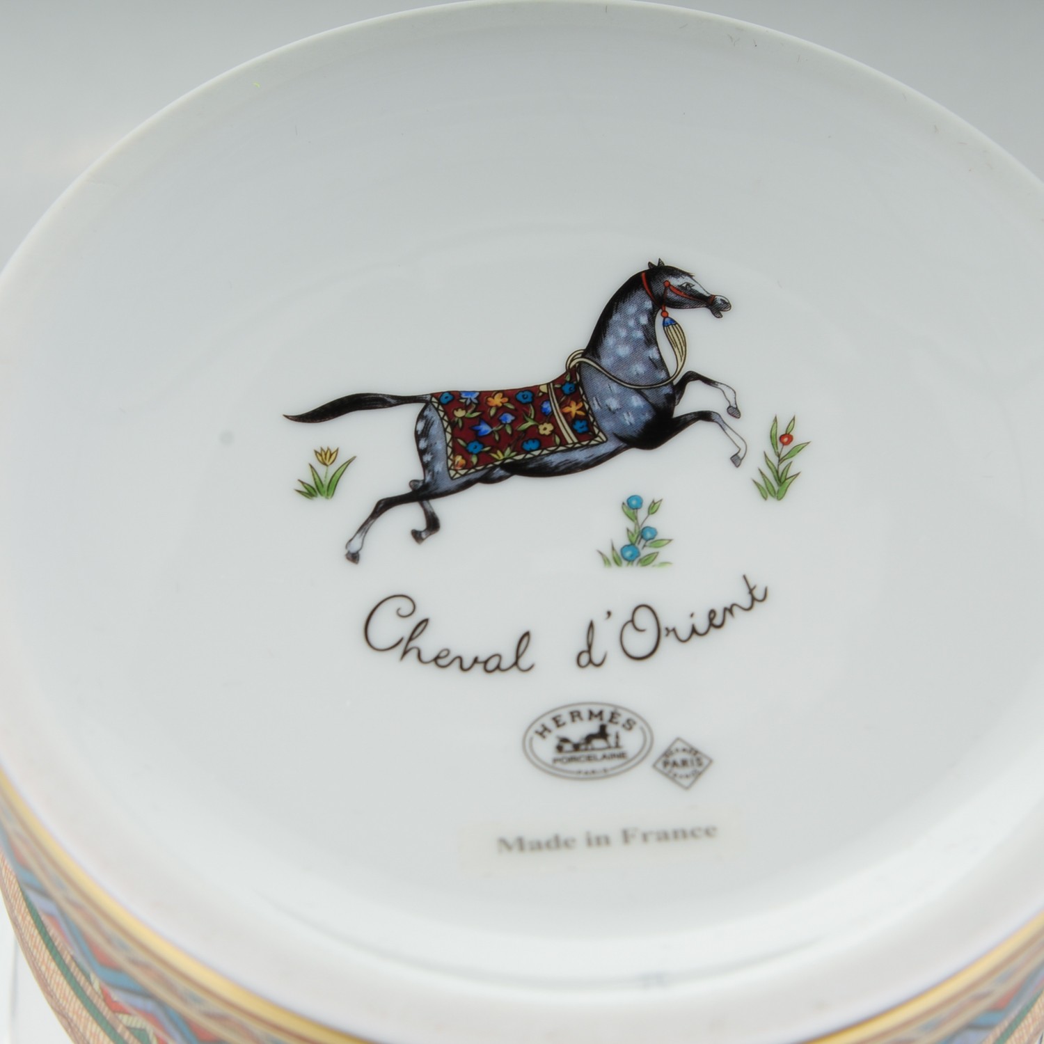 HERMES - バターディッシュ 〈ソー・エルメス〉 HERMES Porcelain Large Cheval D'Orient Vase 172059