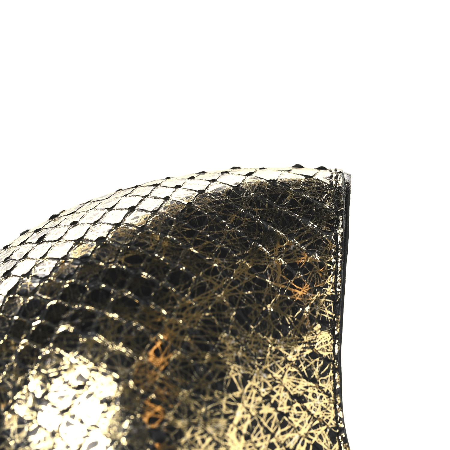 CHANEL ベルト ゴールド ホース 馬 CHANEL Metallic Snakeskin Studded CC T-Strap Wedges 37 Gold