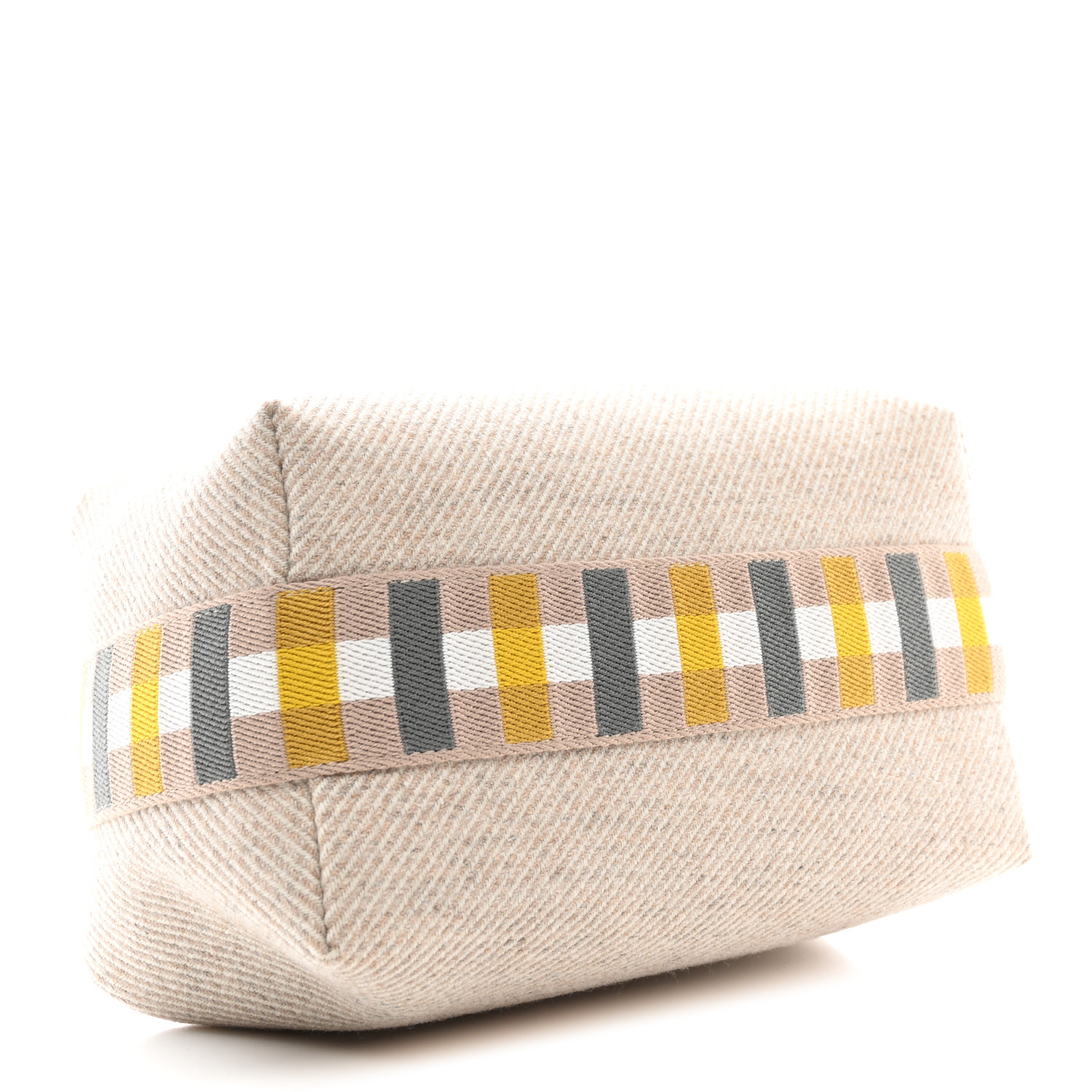 希少【HERMES】Small Bride-A-Brac Au Carre Case Wool & Seigle HERMES Wool Small Au Carre Bride-A-Brac Pouch Seigle 1552006