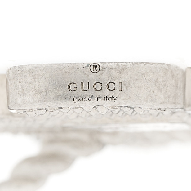 GUCCI X DISNEY Sterling Silver Enamel Donald Duck Ring 52 6