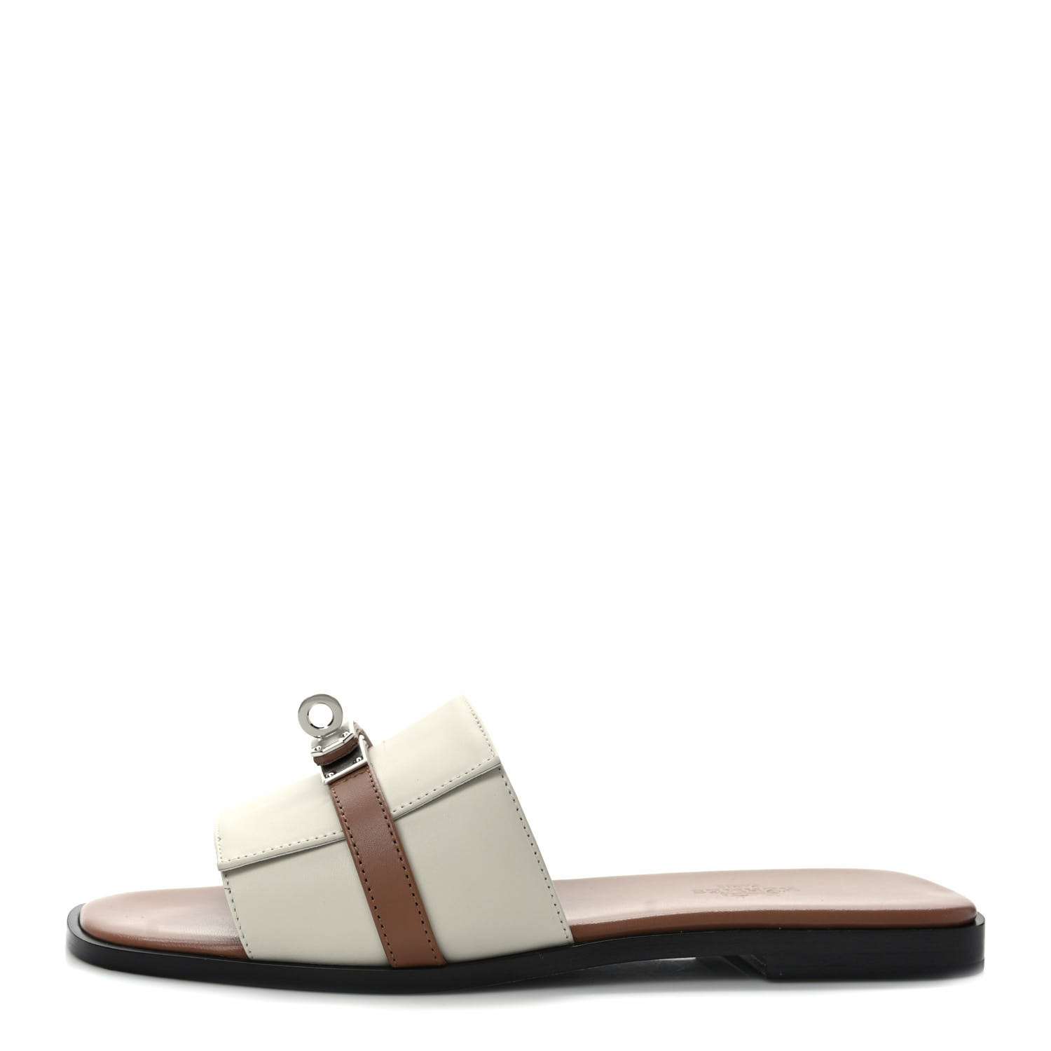 【日本完売】 HERMES Giulia sandal サンダル Rose Perle HERMES Calfskin Giulia Sandals 37 Beige Glaise Rose Perle