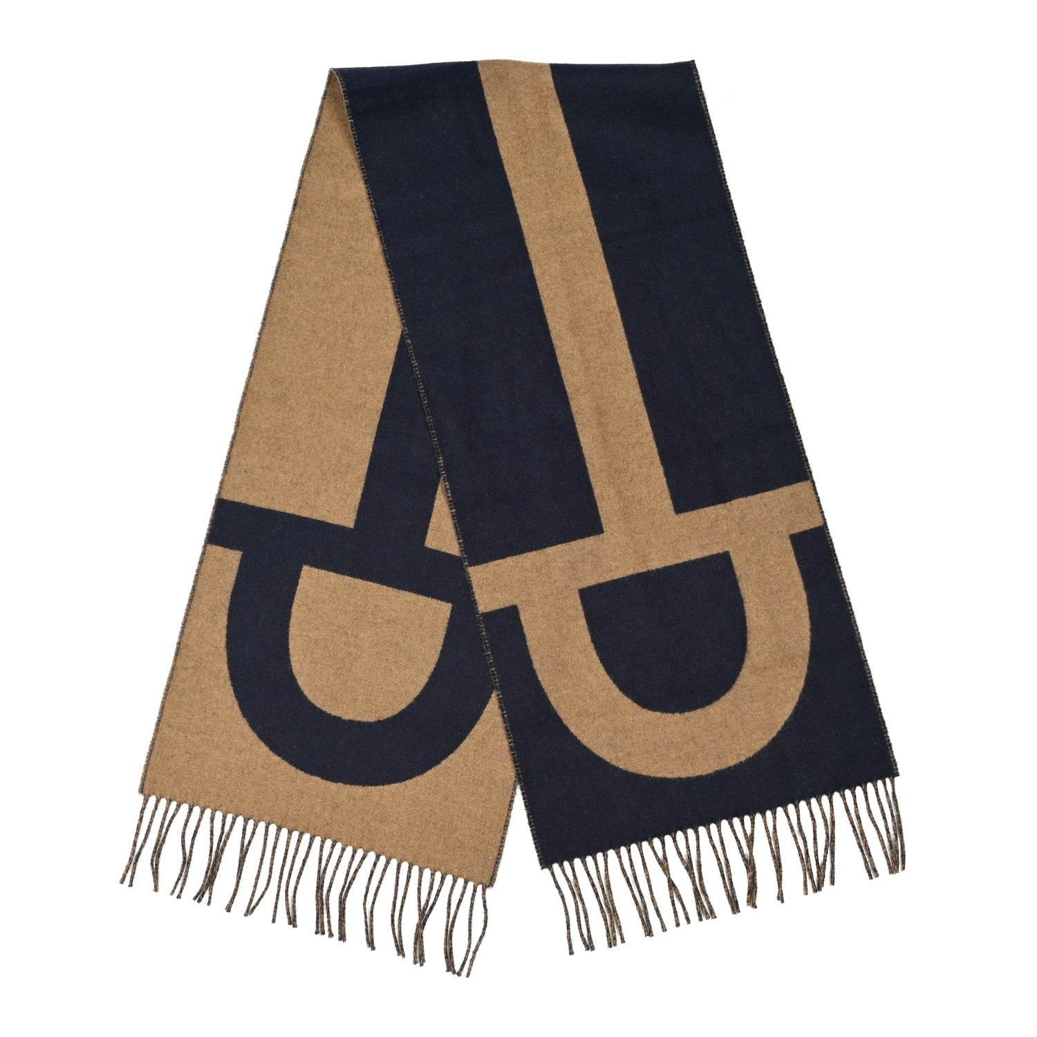 Casaque Grand Mors【HERMES】マフラー HERMES Cashmere Casaque Grand Mors Muffler Orange Ivory