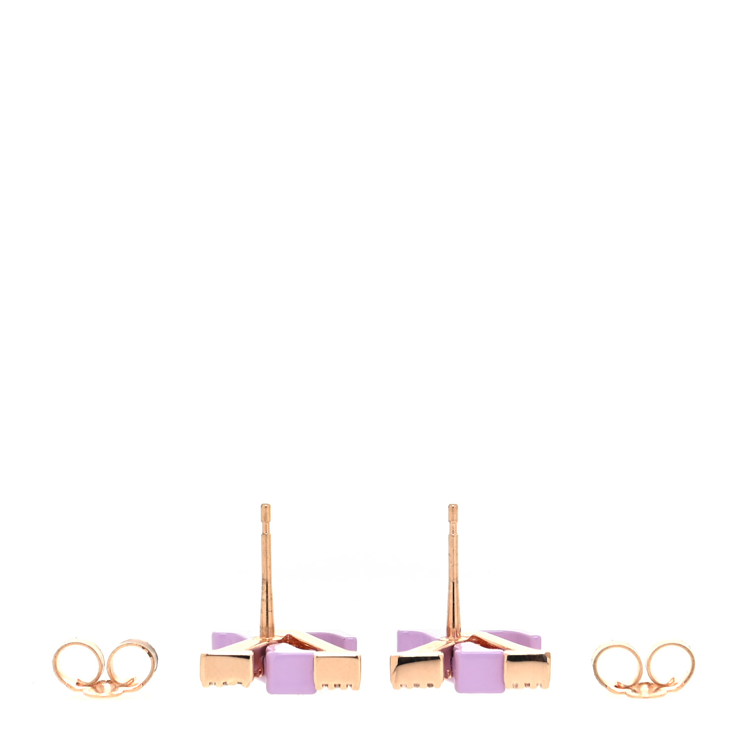 LOUIS VUITTON Crystal LV Iconic Sweety Earrings Lilac