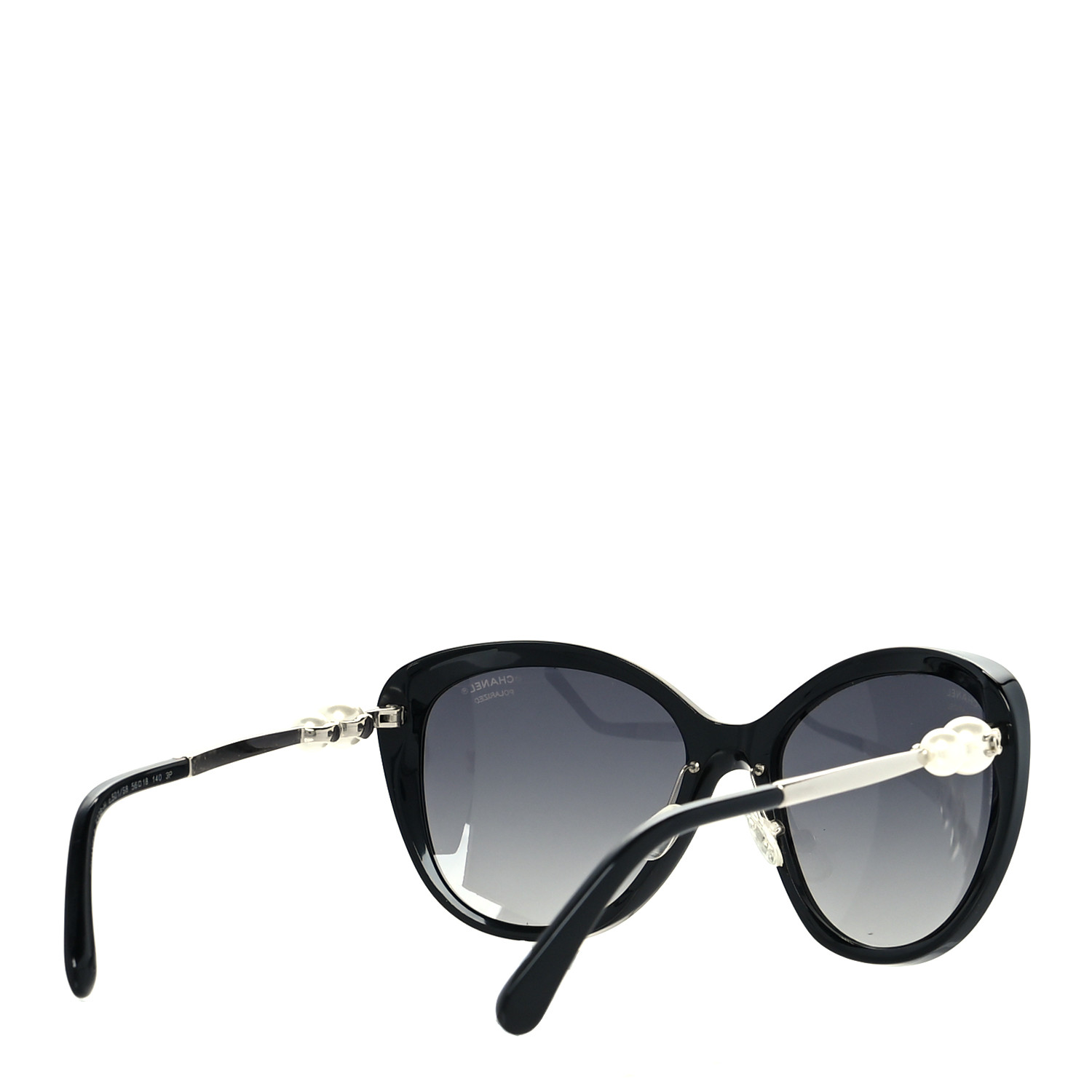CHANEL Pearl Sunglasses 5338-H Black 1066954 | FASHIONPHILE