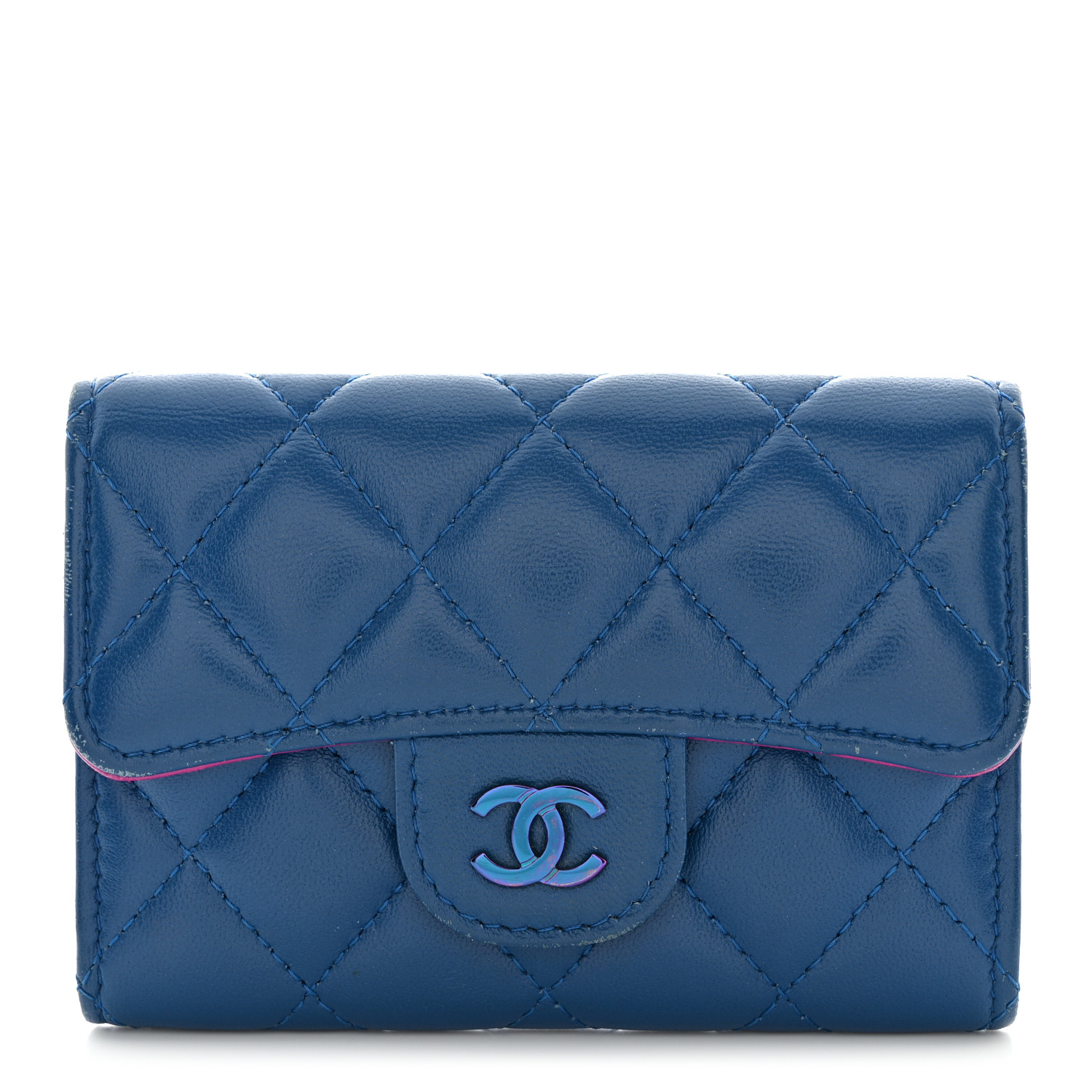 ★Fennec★ [20% coupon]TRIANGLE FLAP CARD HOLDER BLUE TRIANGLE SLIT CARD HOLDER - BLUE - Fennec