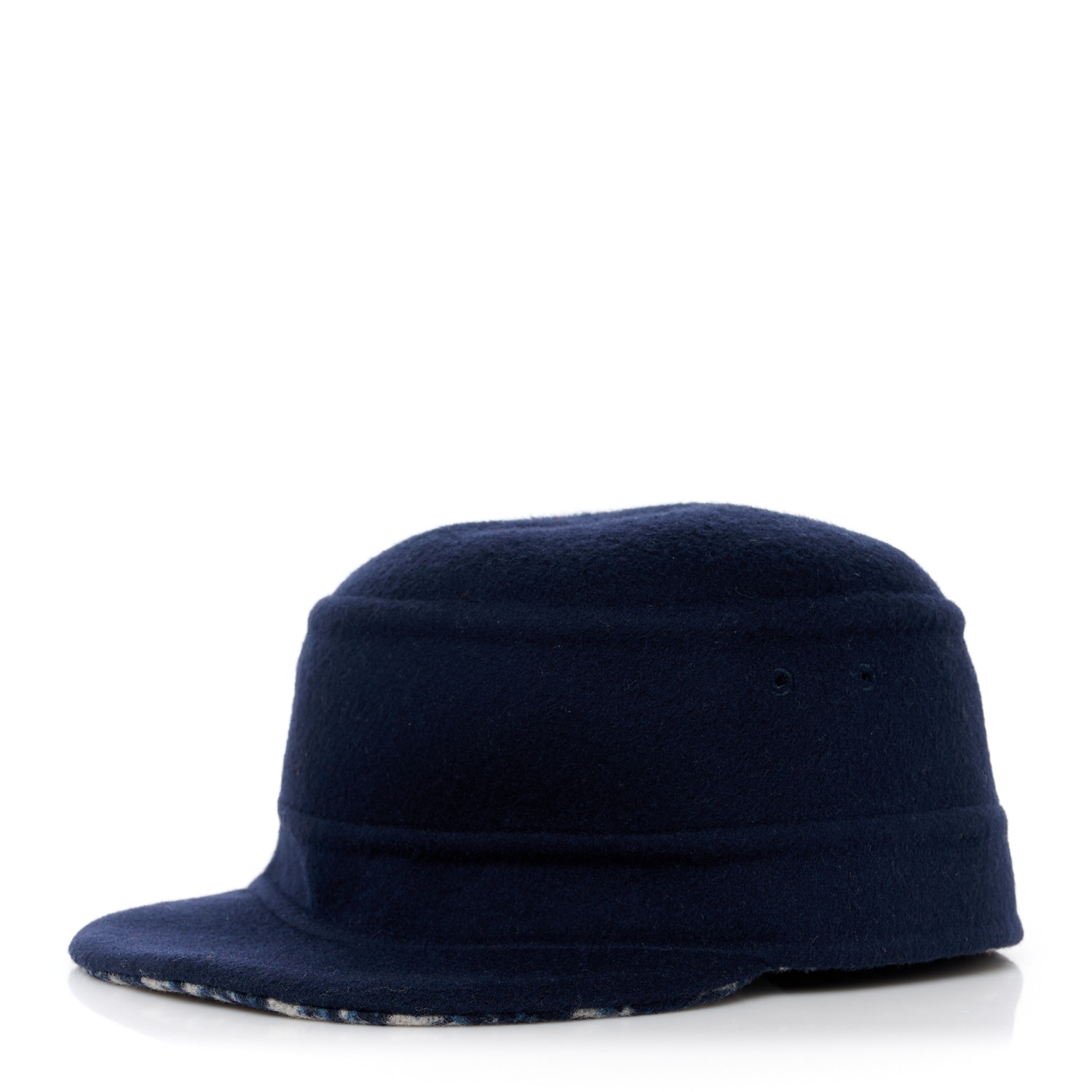 Christian Dior　Bobhat CHRISTIAN DIOR Wool Oblique Reversible Chic Military Cap 57