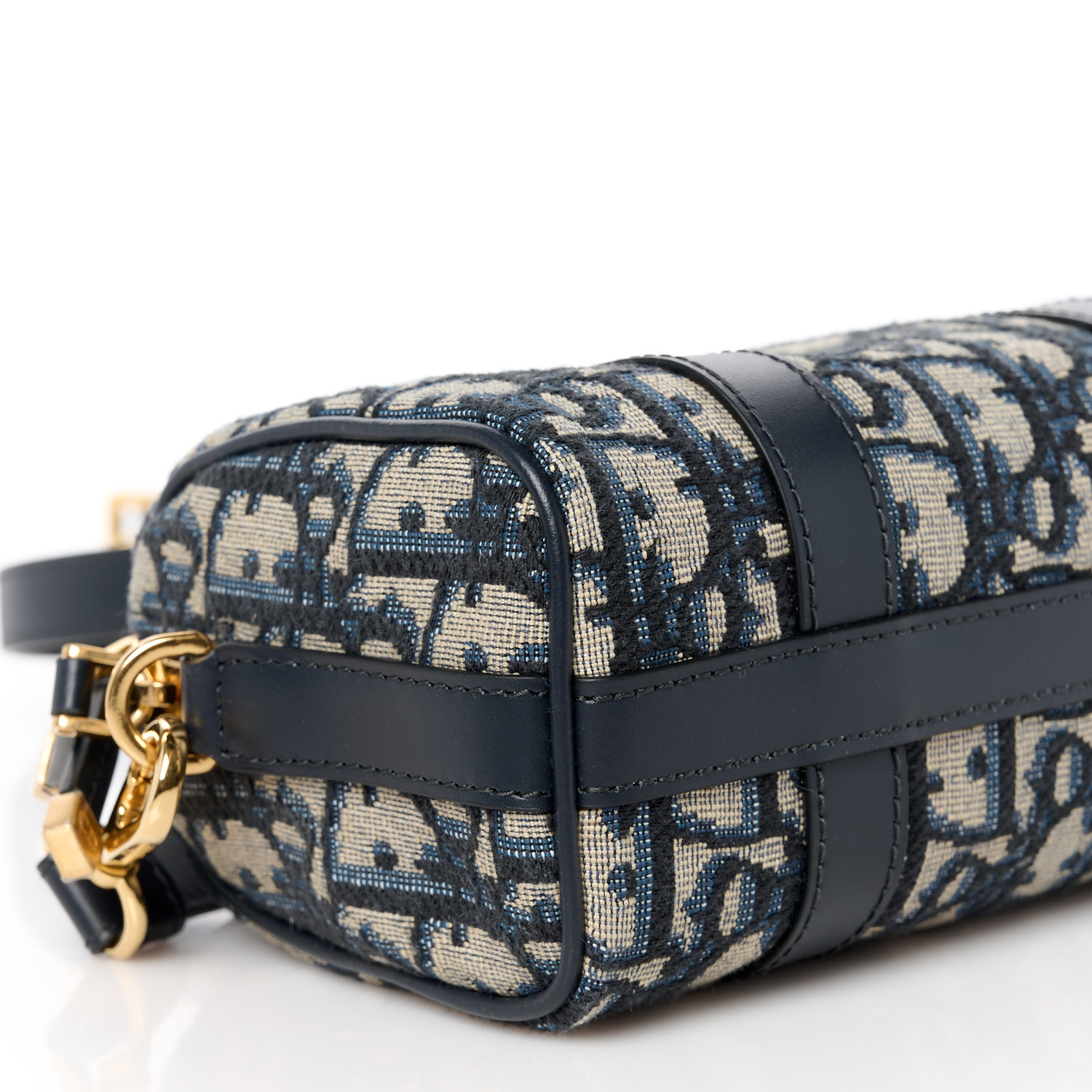 CHRISTIAN DIOR Oblique Nano Groove 17 Bag Blue 1543213