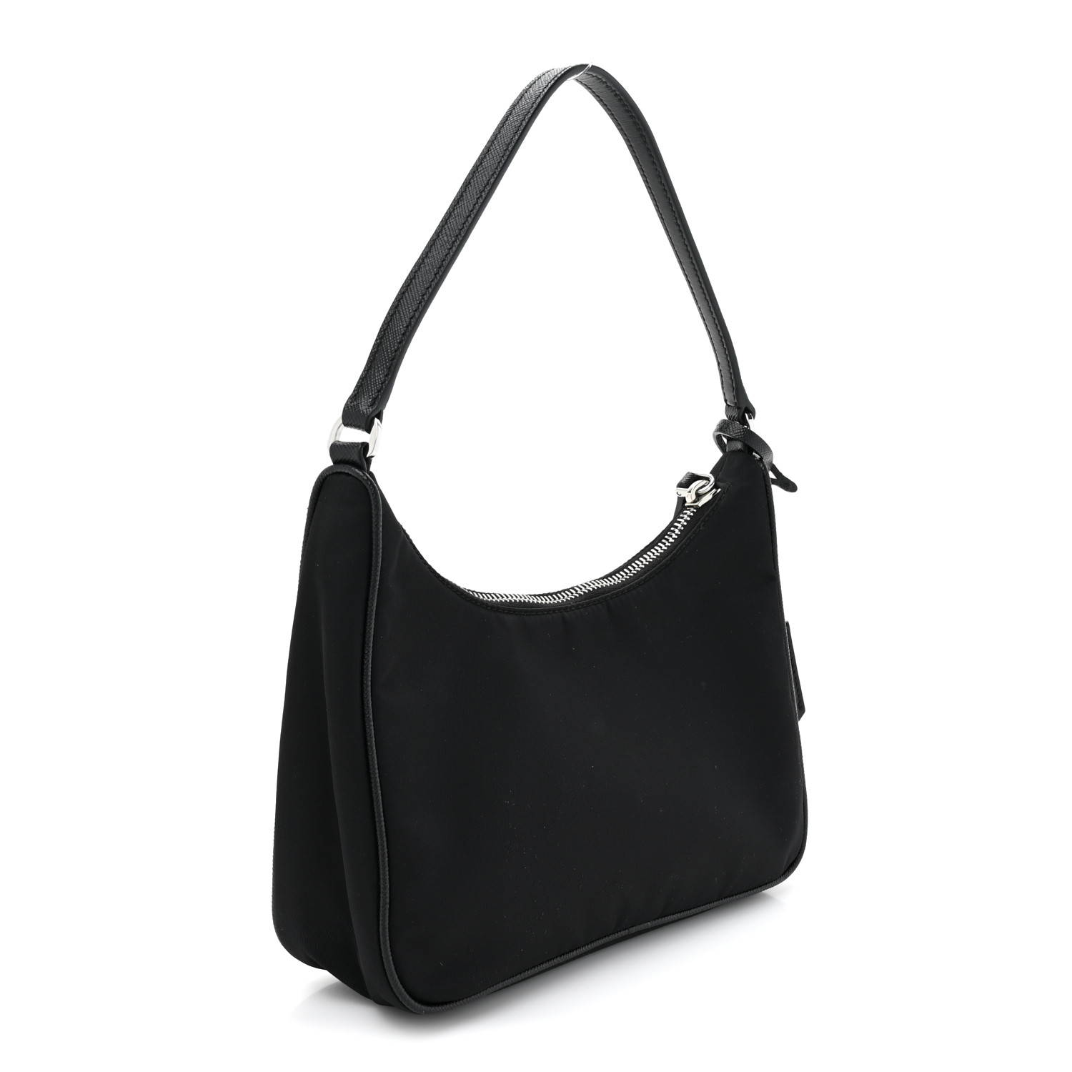 PRADA Tessuto Nylon Saffiano Mini Re-Edition 2005 Bag Black