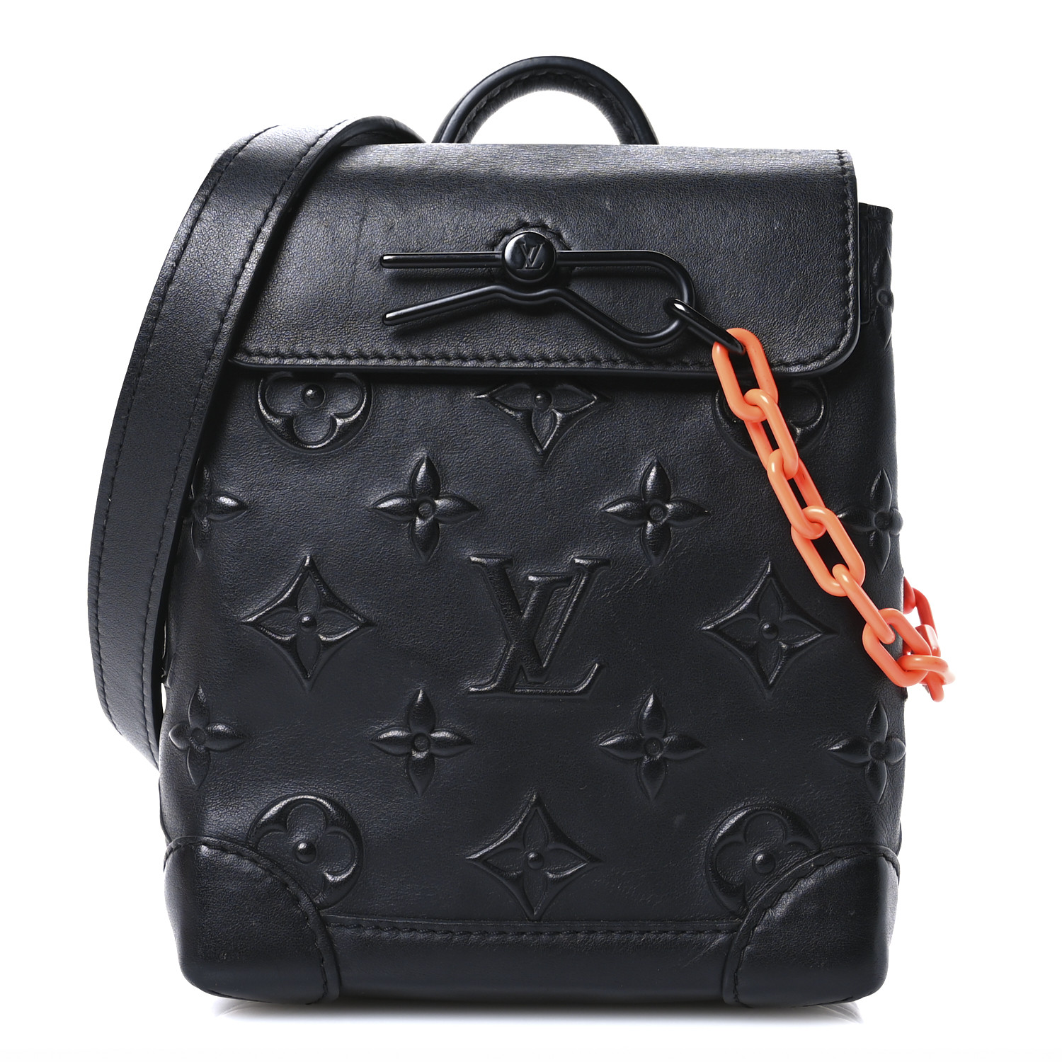 (正規品) ルイヴィトンLouis Vuitton Steamer XS バック LOUIS VUITTON Monogram Seal Steamer XS Black 1706210