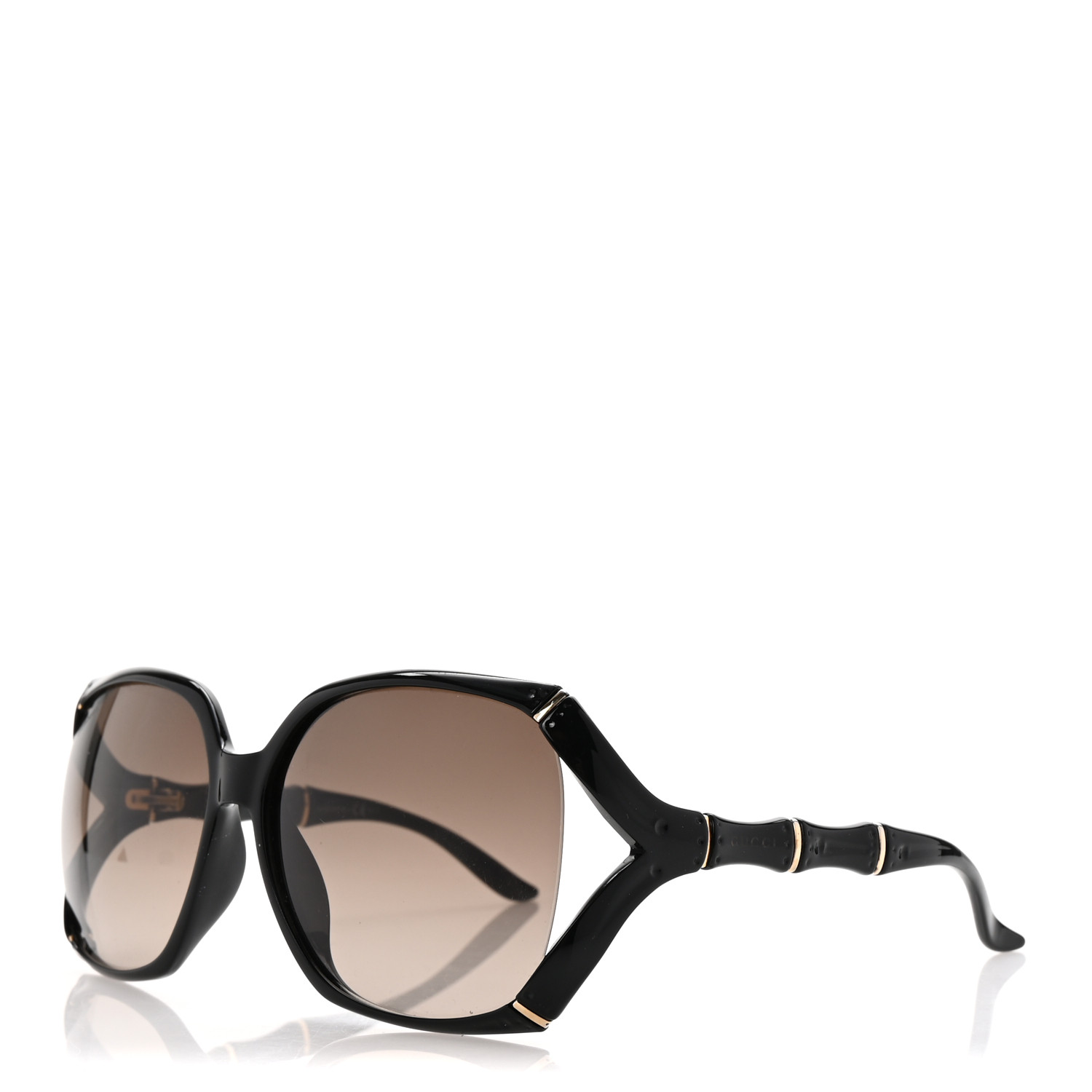 GUCCI Bamboo Sunglasses 3508/S Black 1705648 | FASHIONPHILE