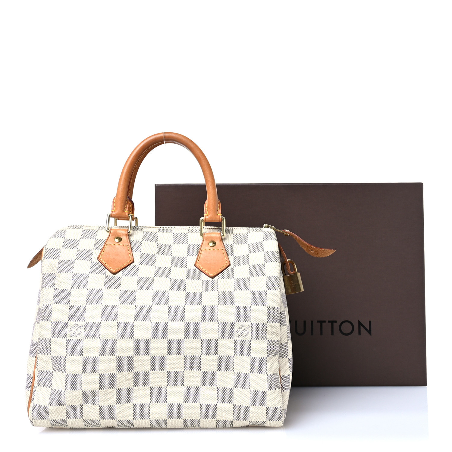 LOUIS VUITTON Damier Azur Speedy 25 1704762 | FASHIONPHILE