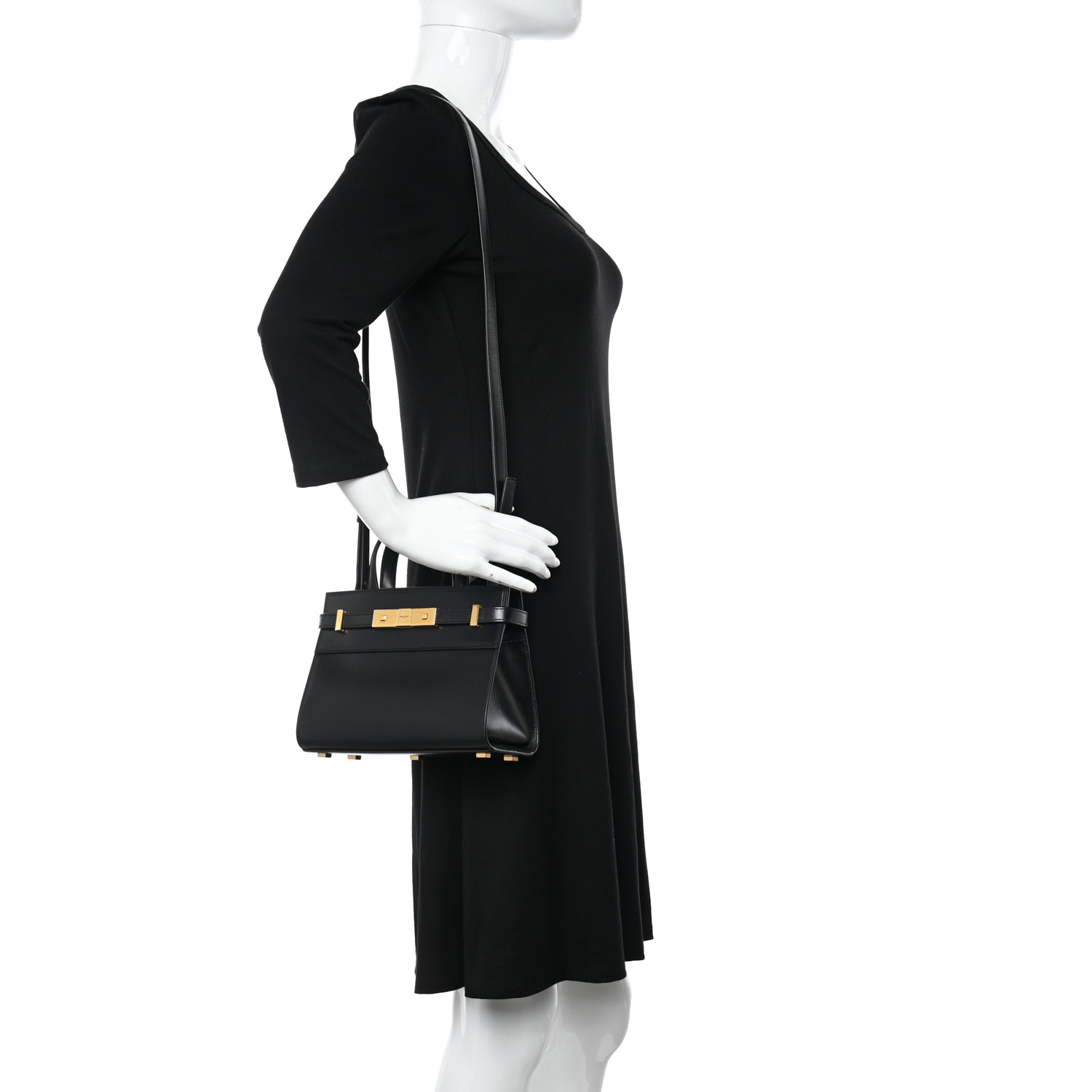 SAINT LAURENT マンハッタン SAINT LAURENT Smooth Calfskin Manhattan Nano Shopper Tote