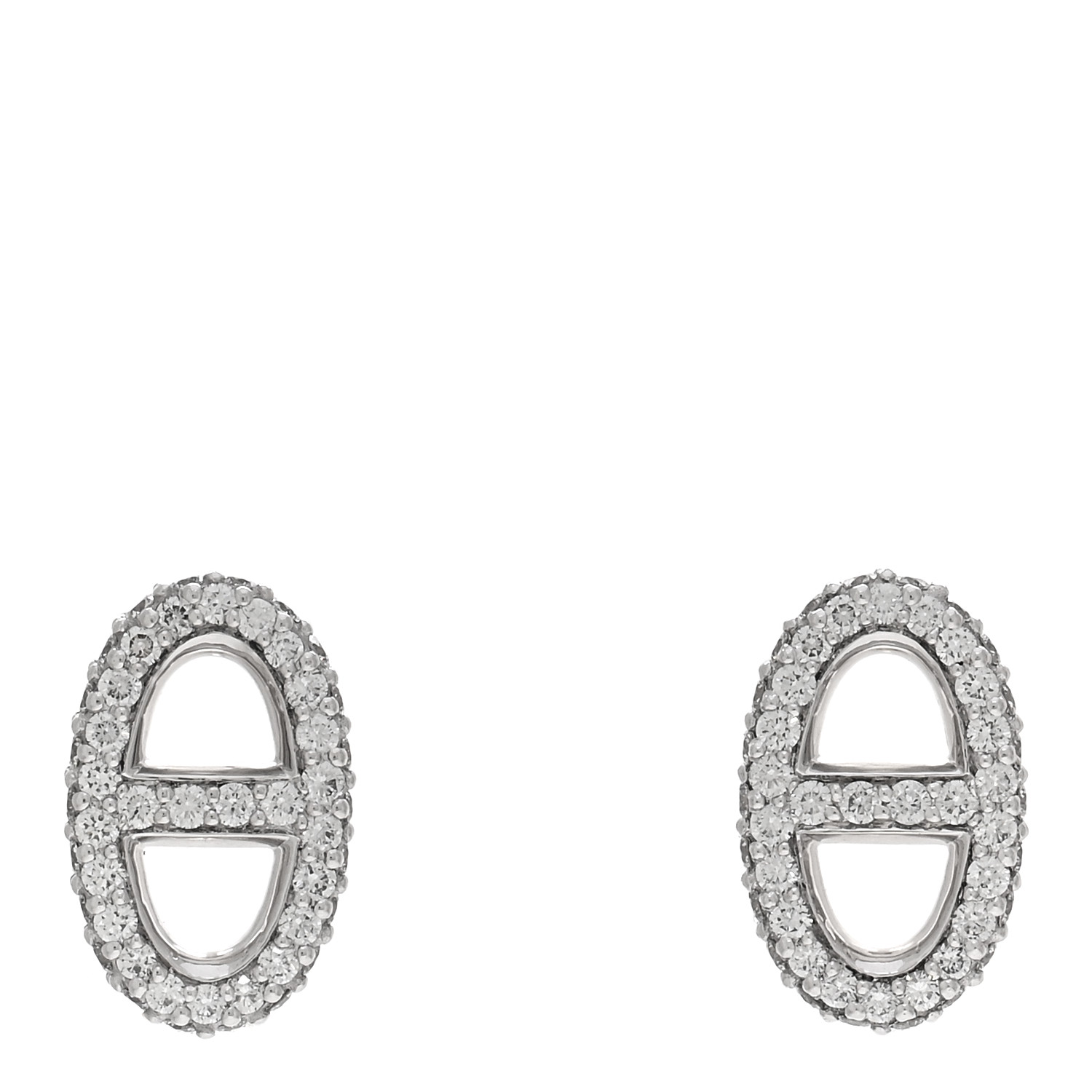 【洗練されたデザイン】HERMES Farandole earrings HERMES 18K White Gold Diamond New Farandole Earrings 1483933