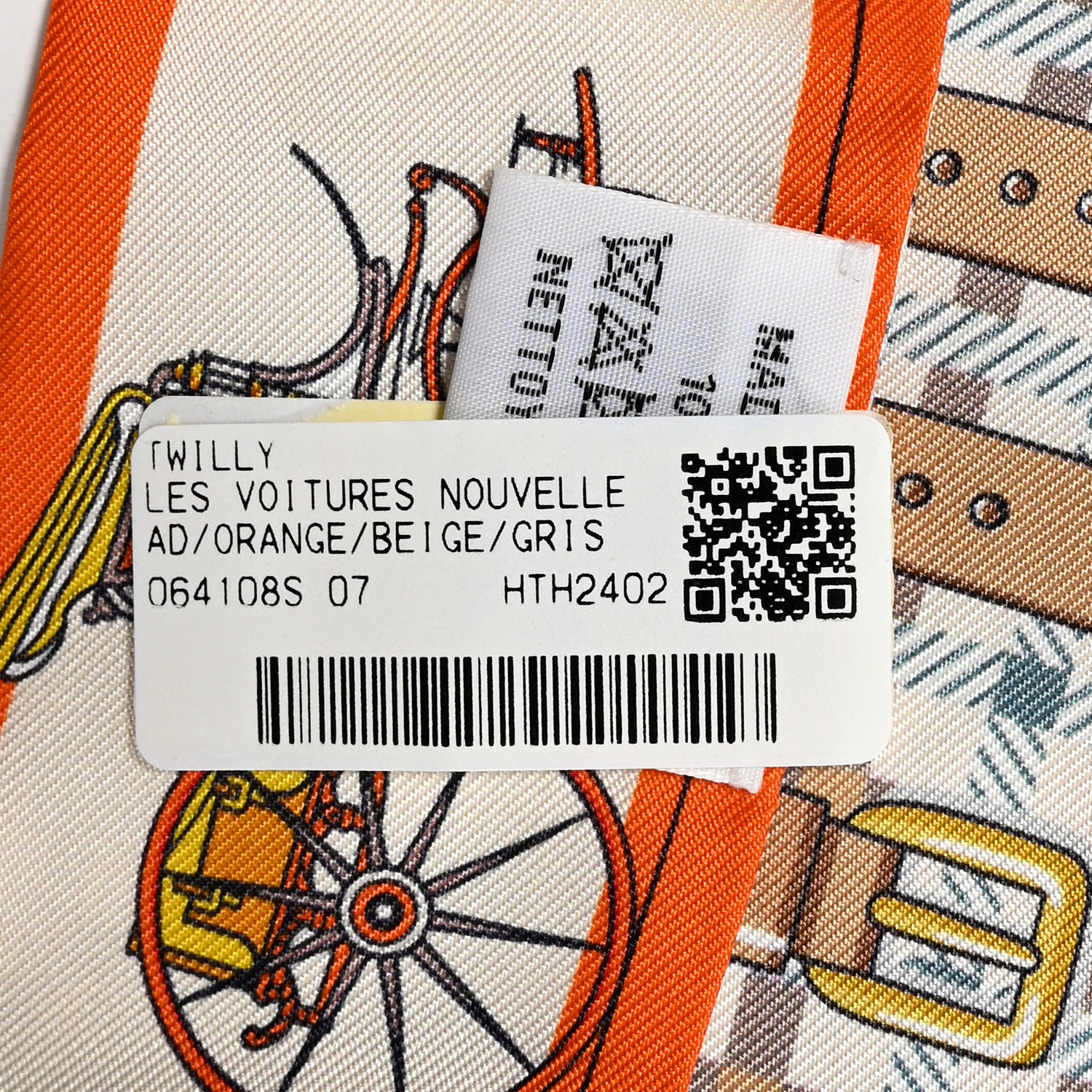 HERMÈS TWILLY POCKETS エクリュ/オレンジ　新品未使用 In the Pocket Twilly - Orange | Hermès USA