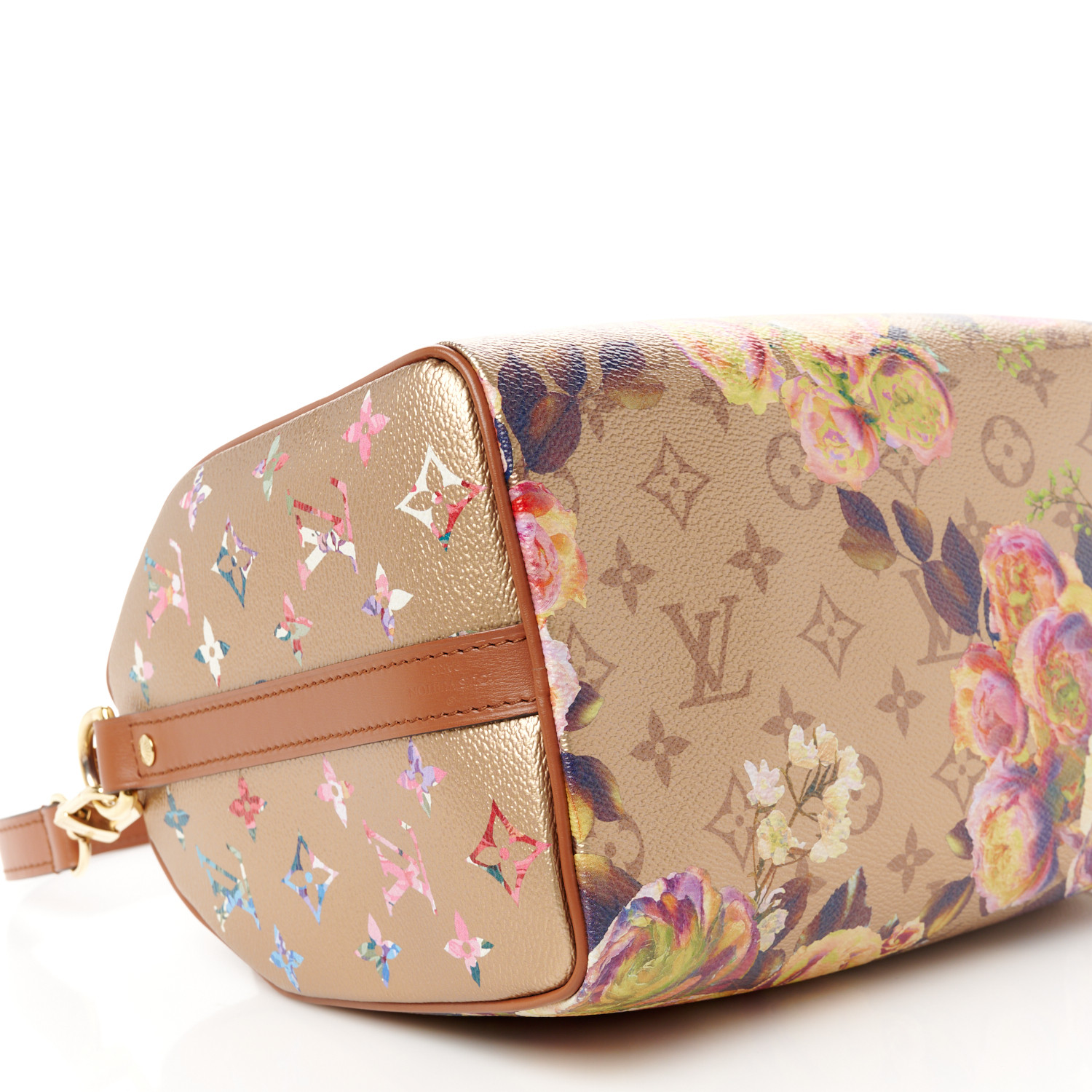 LOUIS VUITTON Metallic Monogram LV Garden Speedy Bandouliere