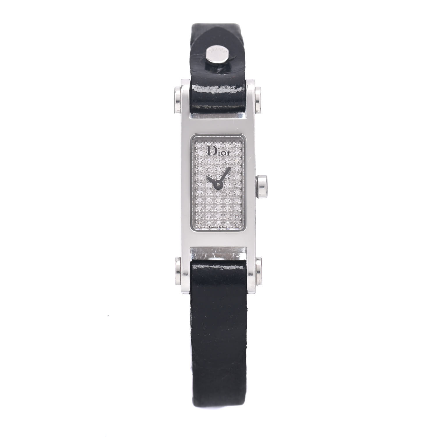 希少　Christian　Dior　12Pダイヤ　シルバー 新品電池】251 クリスチャンディオール バギラ 12Pダイヤ