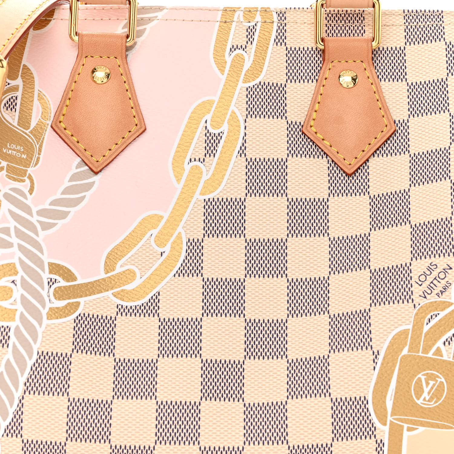 LOUIS VUITTON Damier Azur Nautical Speedy Bandouliere 25