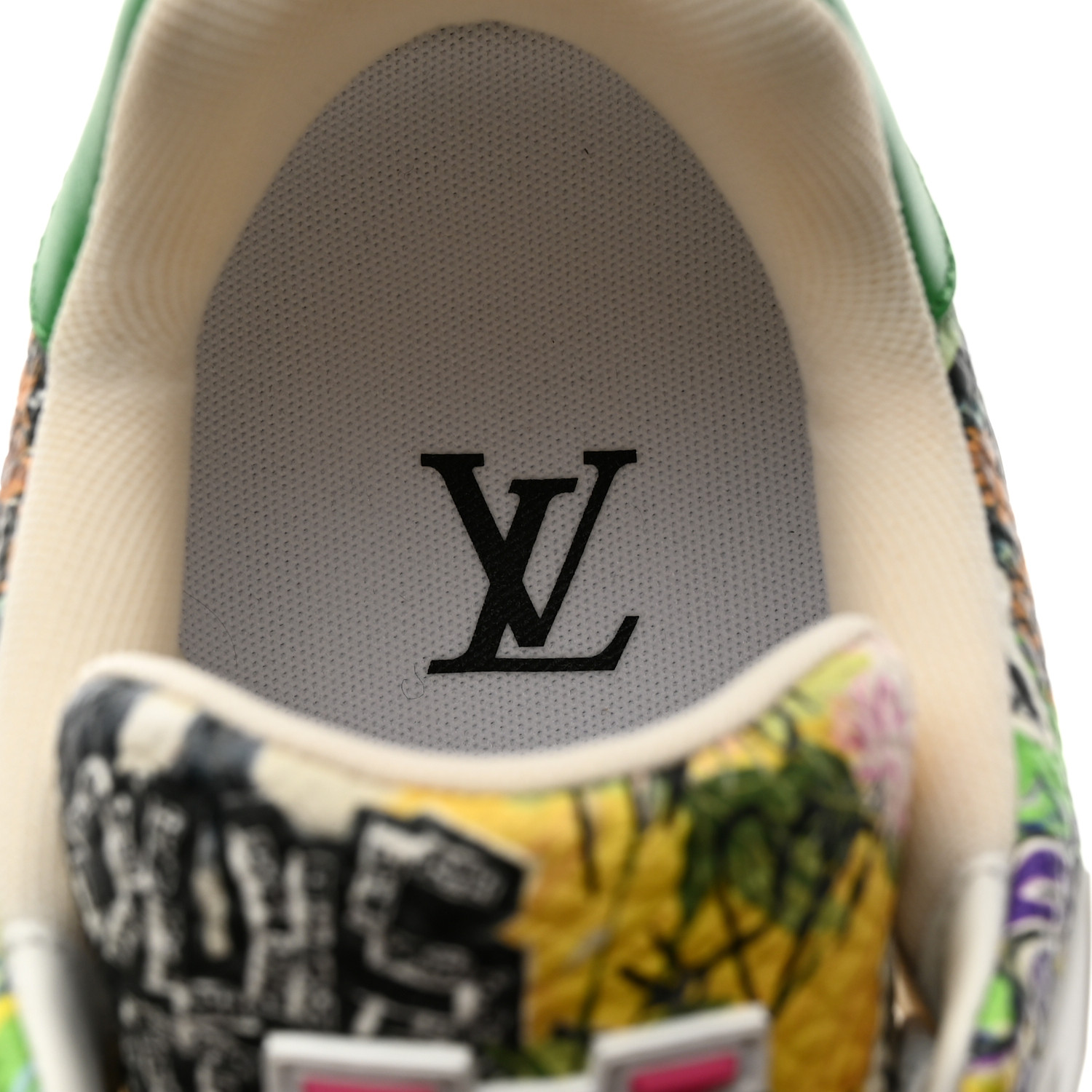 LOUIS VUITTON Calfskin Monogram #54 Comic Mens Sneakers 5.5