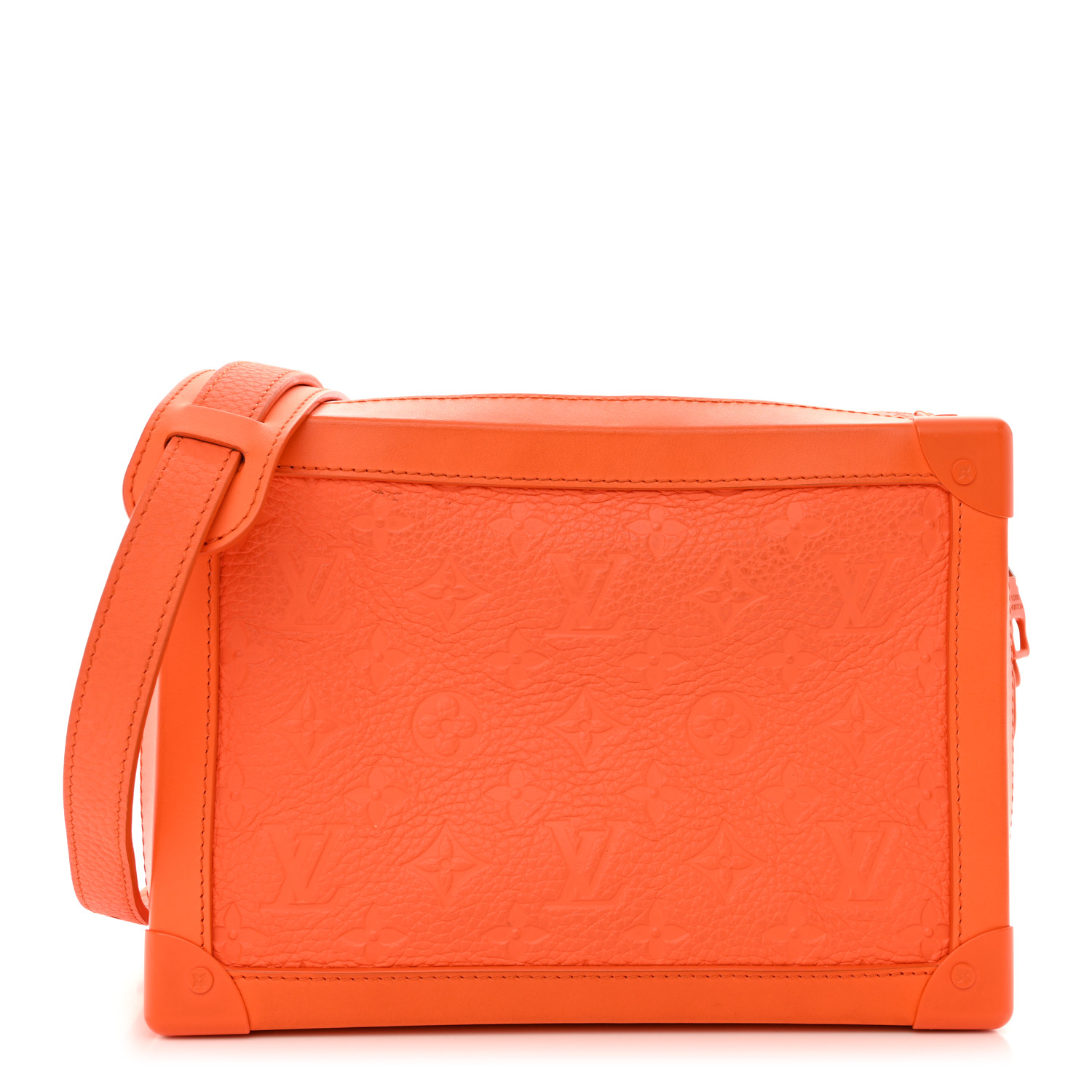 LOUIS VUITTON Taurillon Monogram Solar Ray Soft Trunk Orange