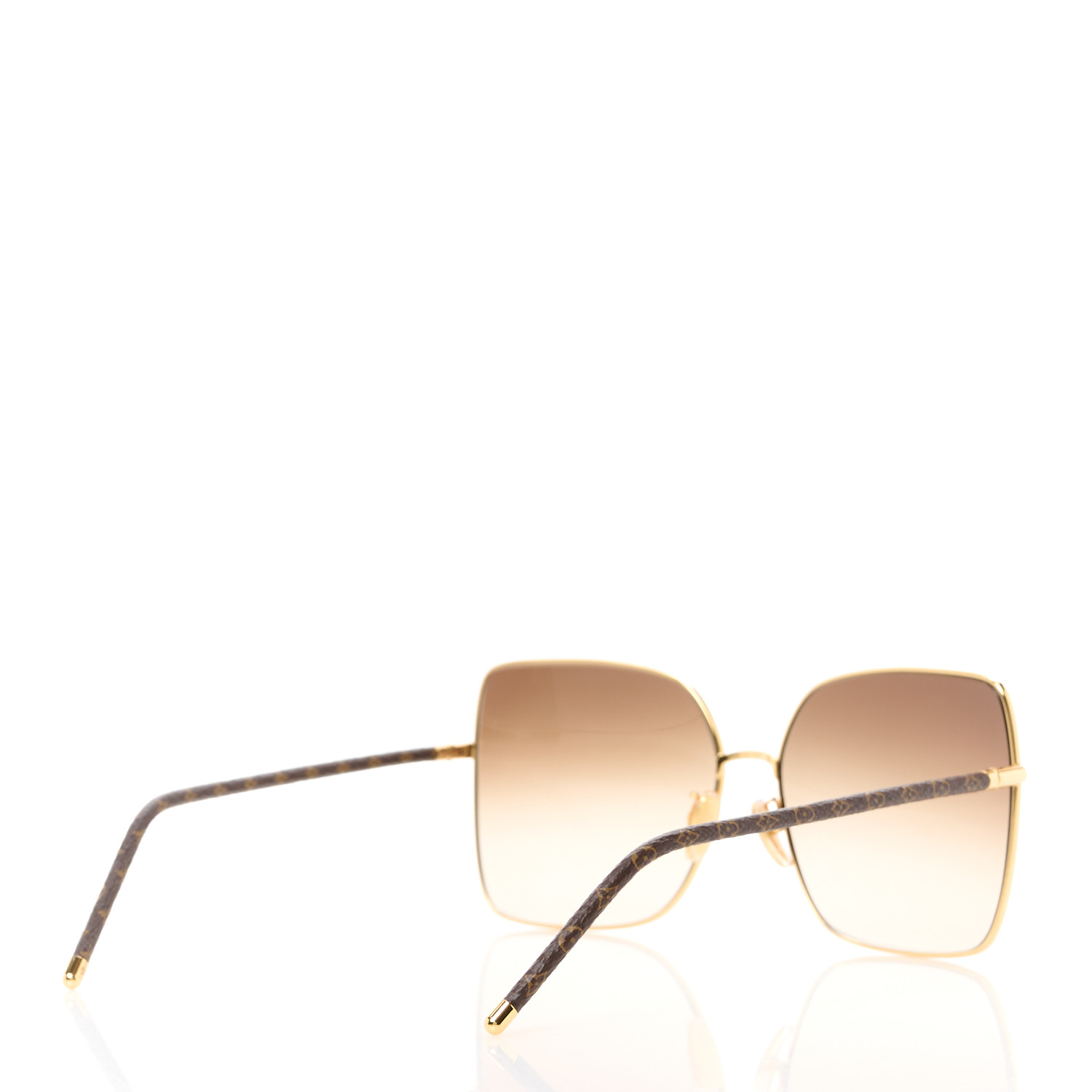 LOUIS VUITTON Monogram Metal LV First Square Sunglasses